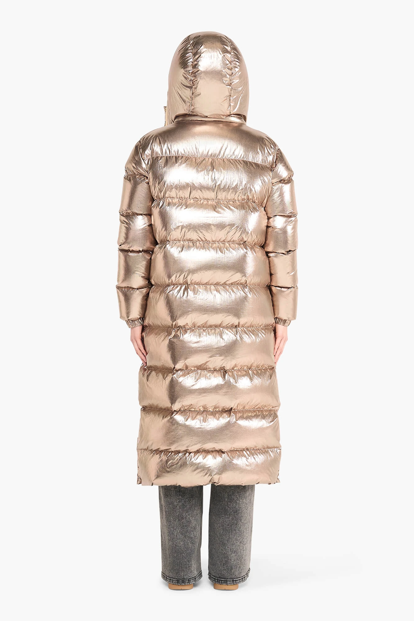 Puffer Jas Dames Lang Derrick Champagne