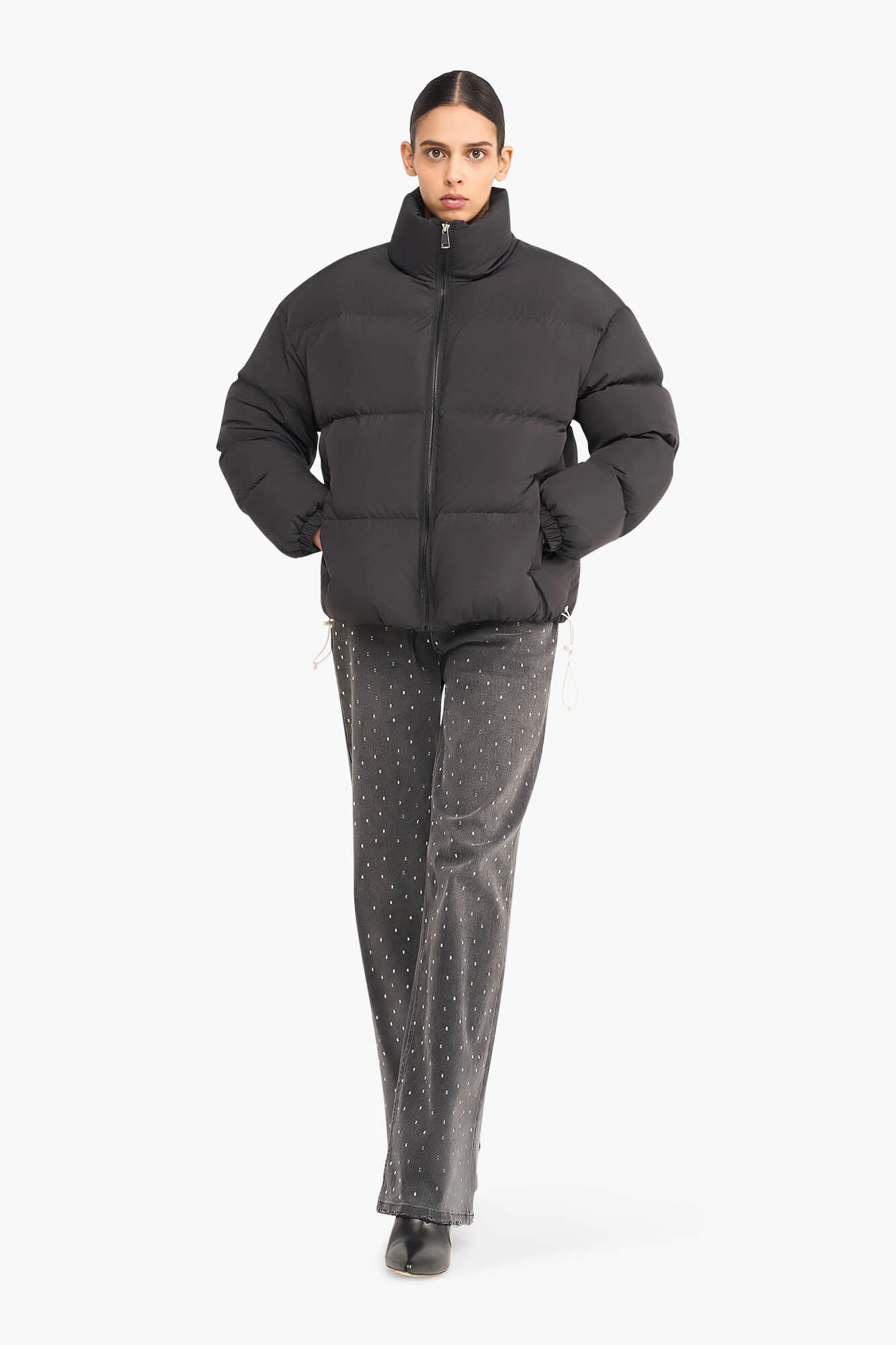 Puffer Jas Dames Jax Zwart