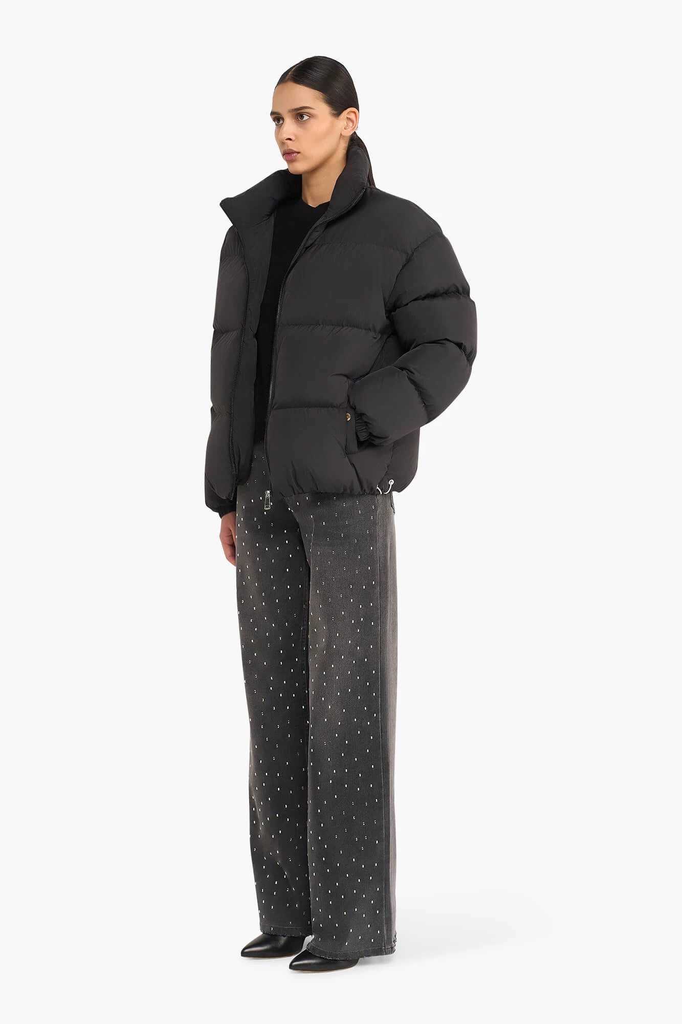 Puffer Jas Dames Jax Zwart