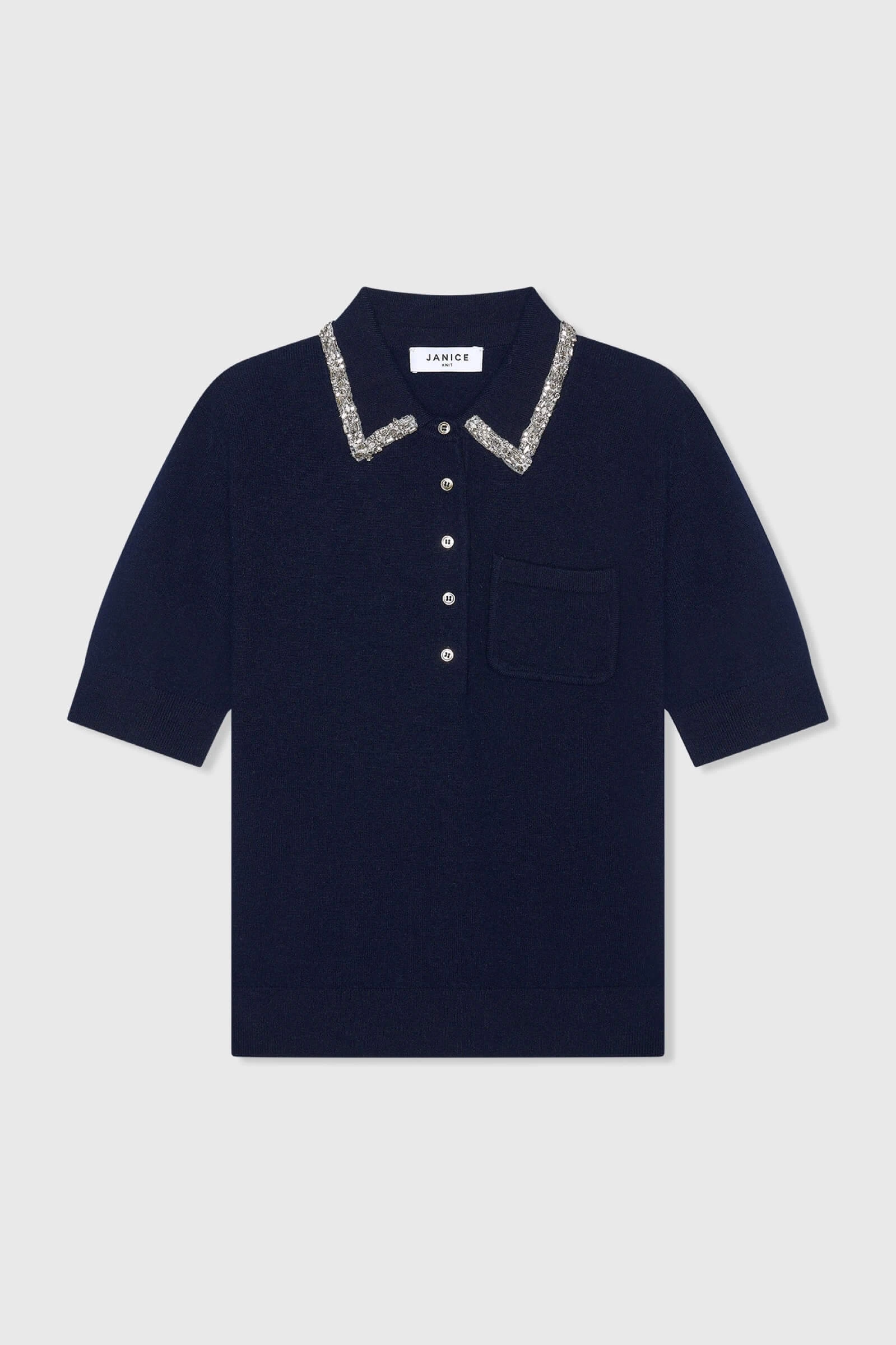 Rebel Dark Blue Rhinestones