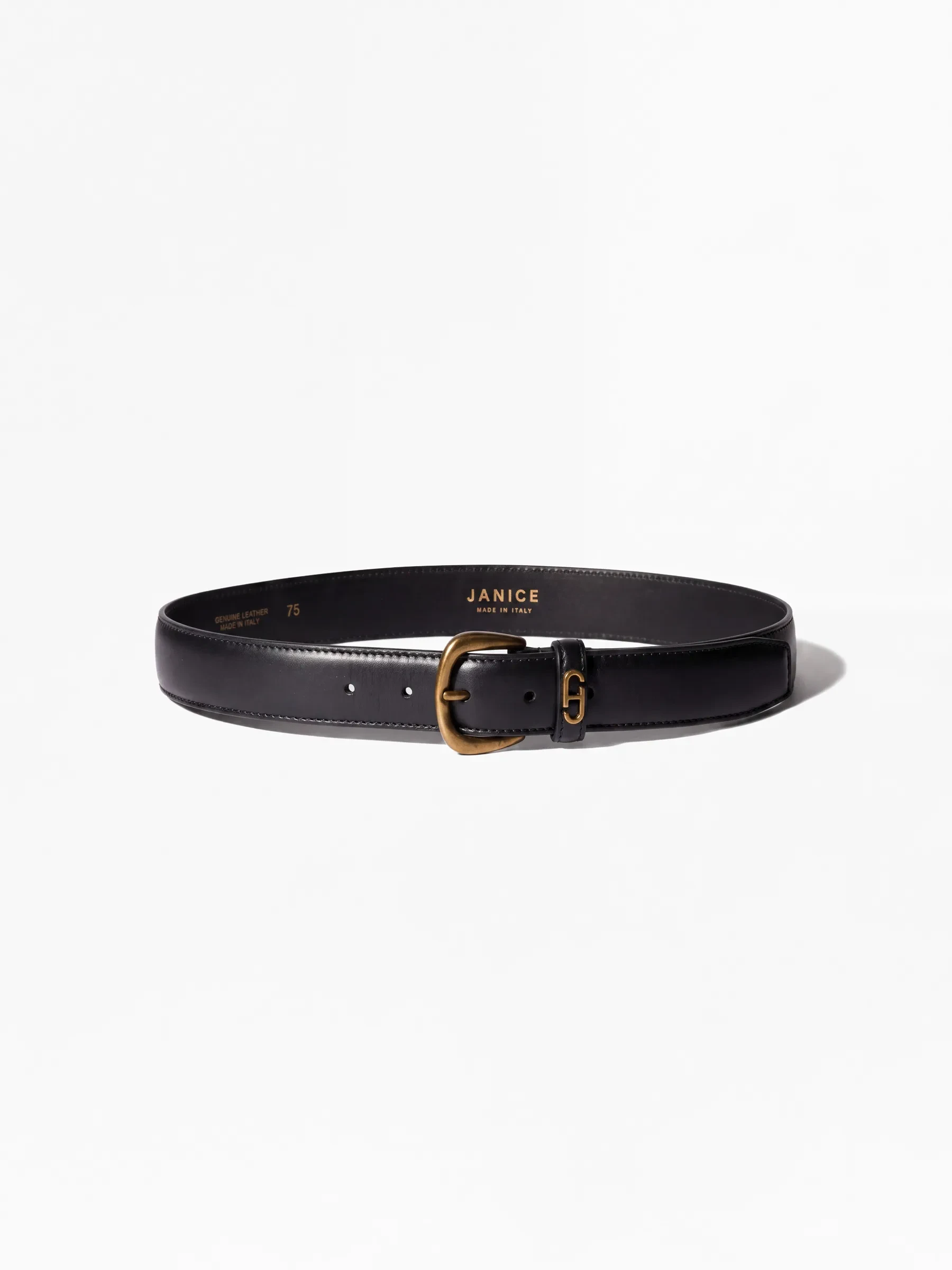 Riem Leer Dames Zwart Malone Brass