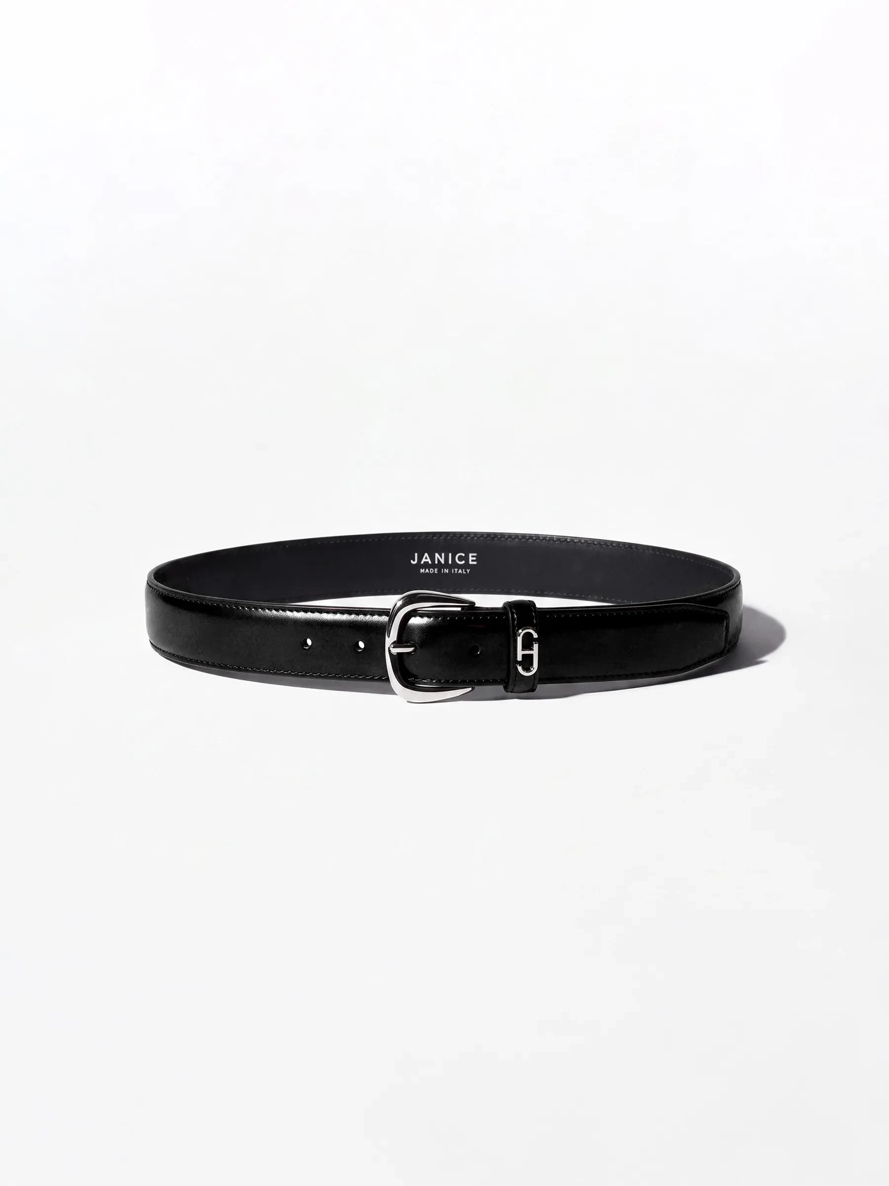 Riem Leer Dames Zwart Malone Zilver