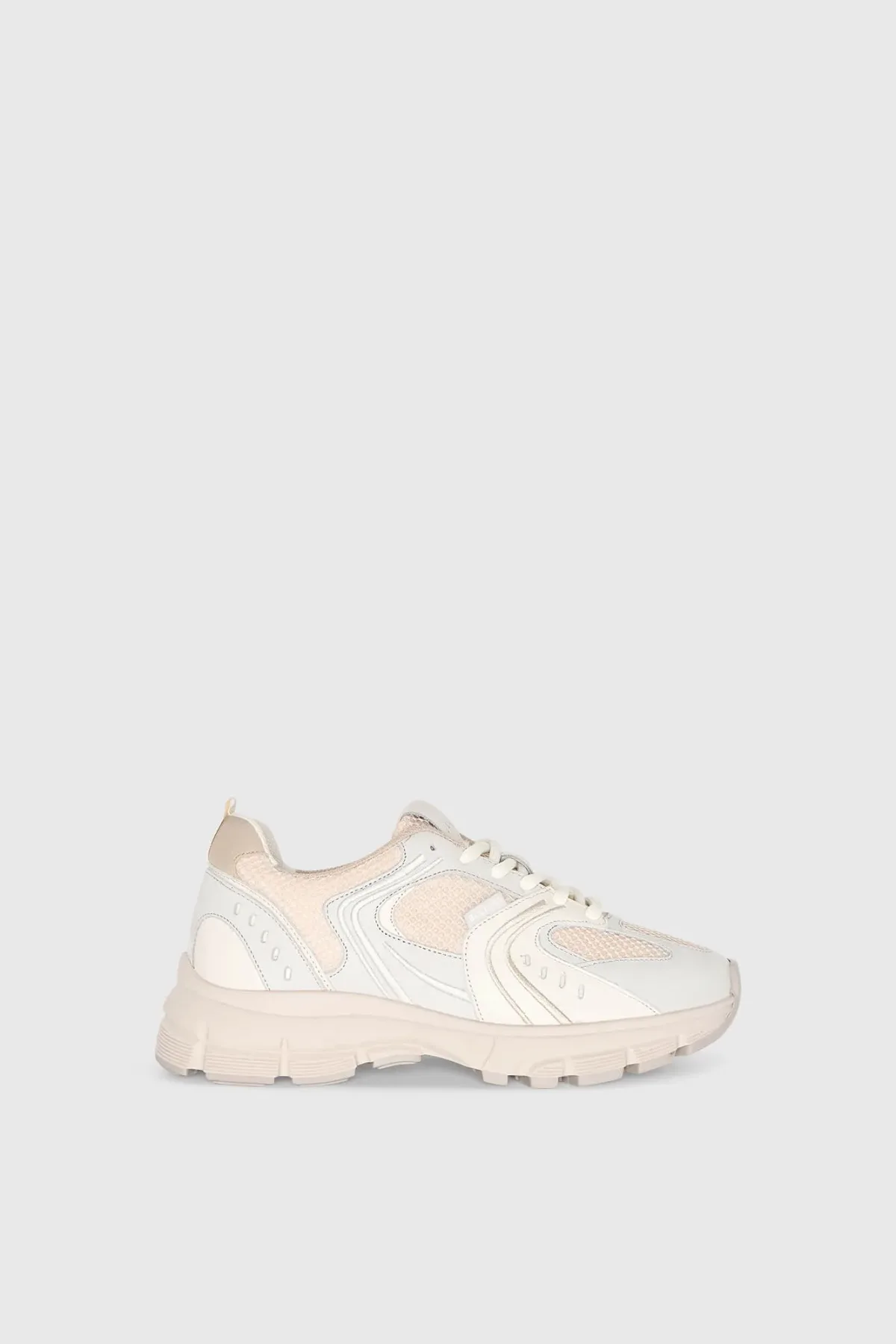 JANICE Dames Bolt Runner Sneaker Beige
