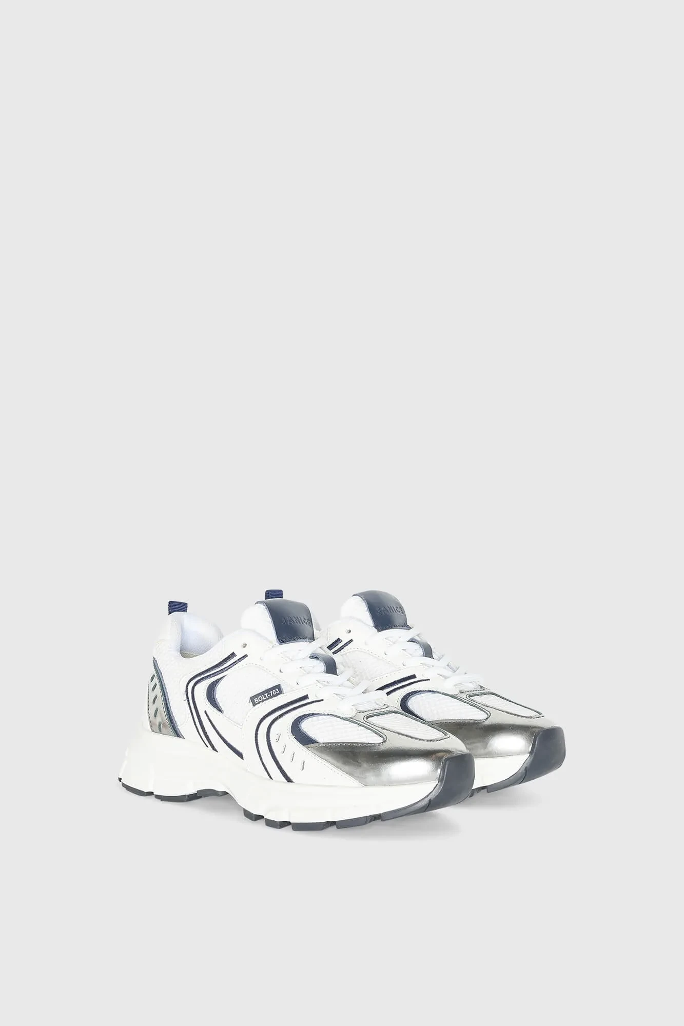 Runner Sneakers Damen Bolt Blau Weiß 703