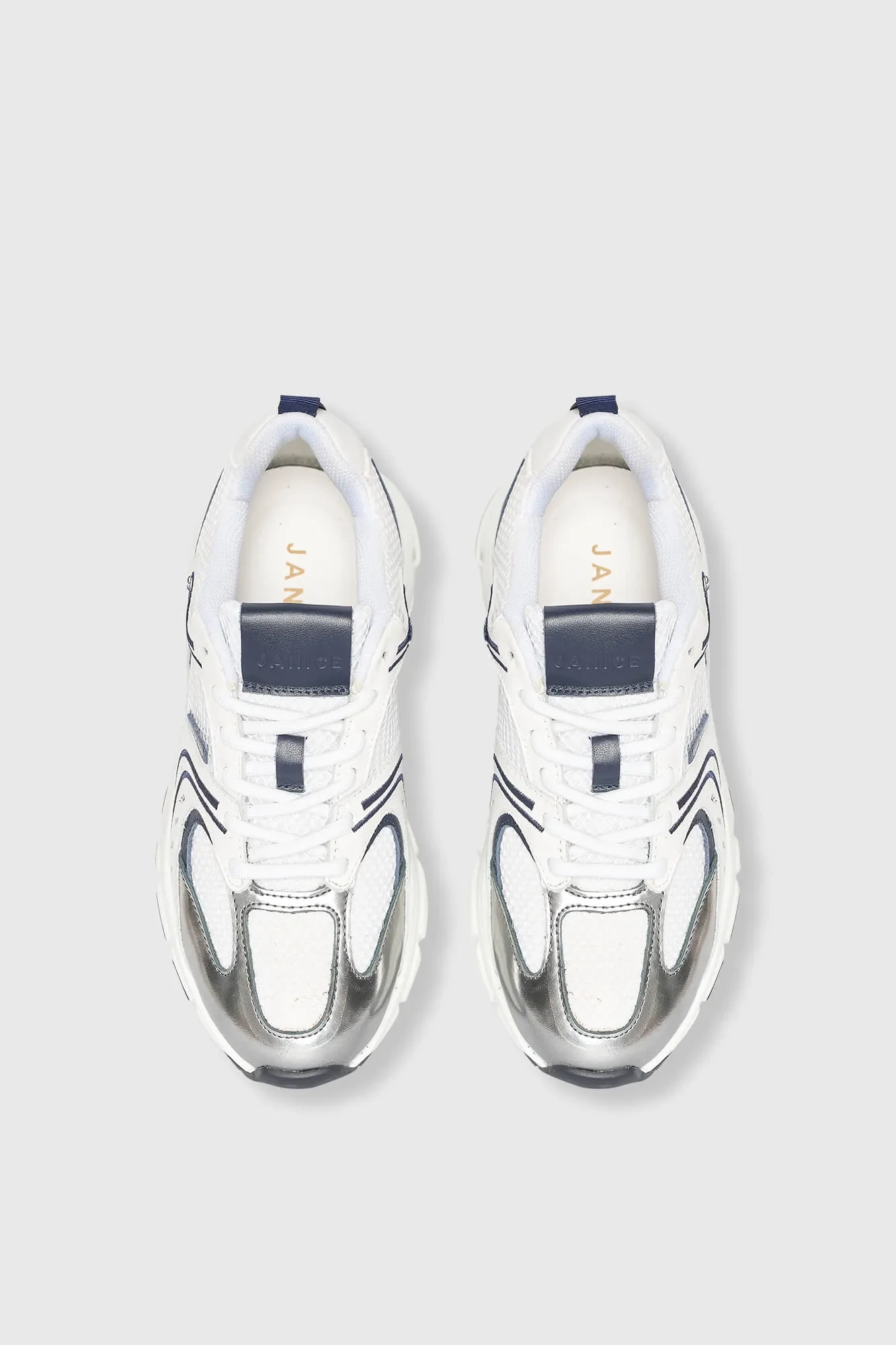 Runner Sneakers Damen Bolt Blau Weiß 703