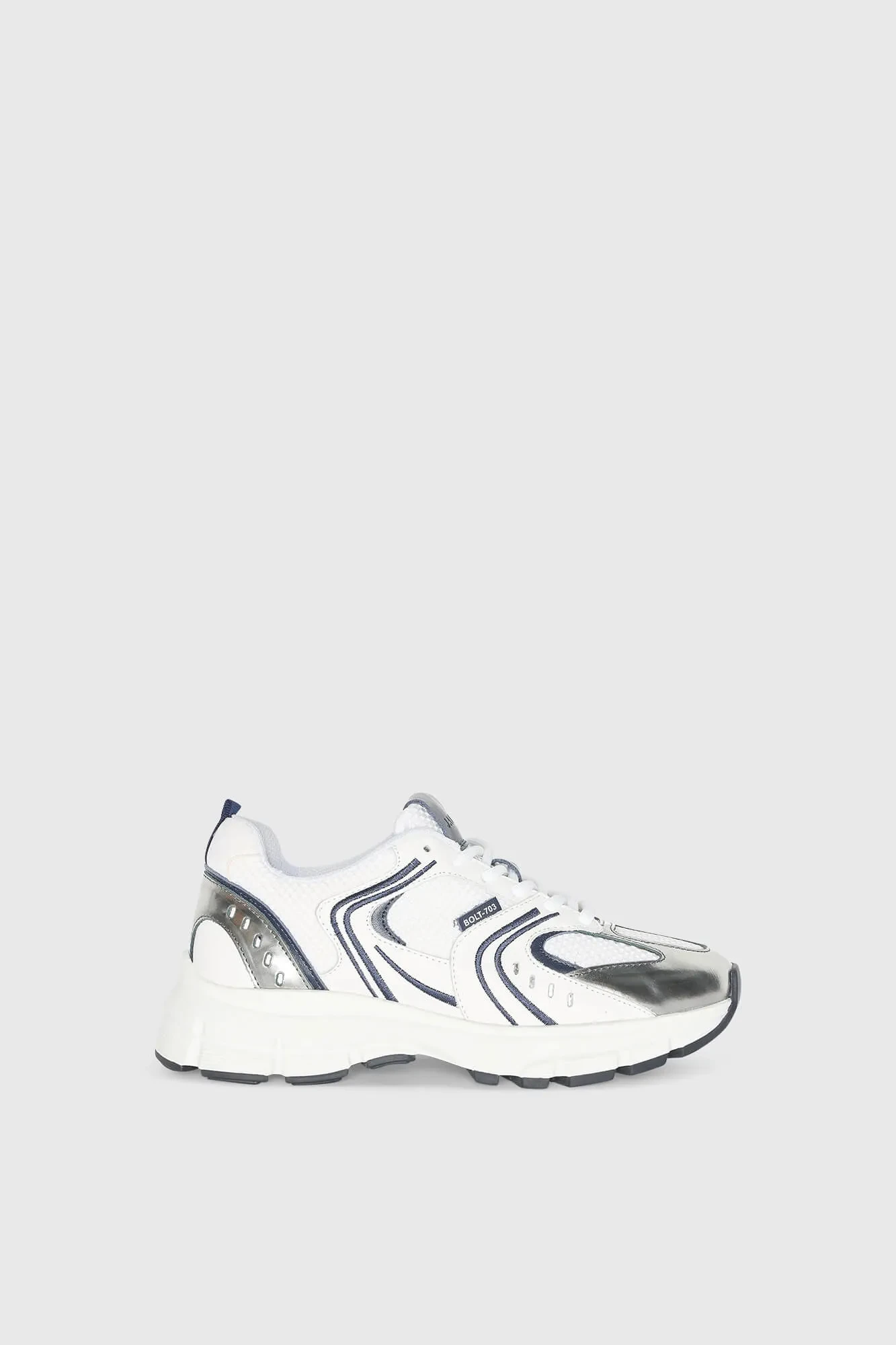 Runner Sneakers Damen Bolt Blau Weiß 703
