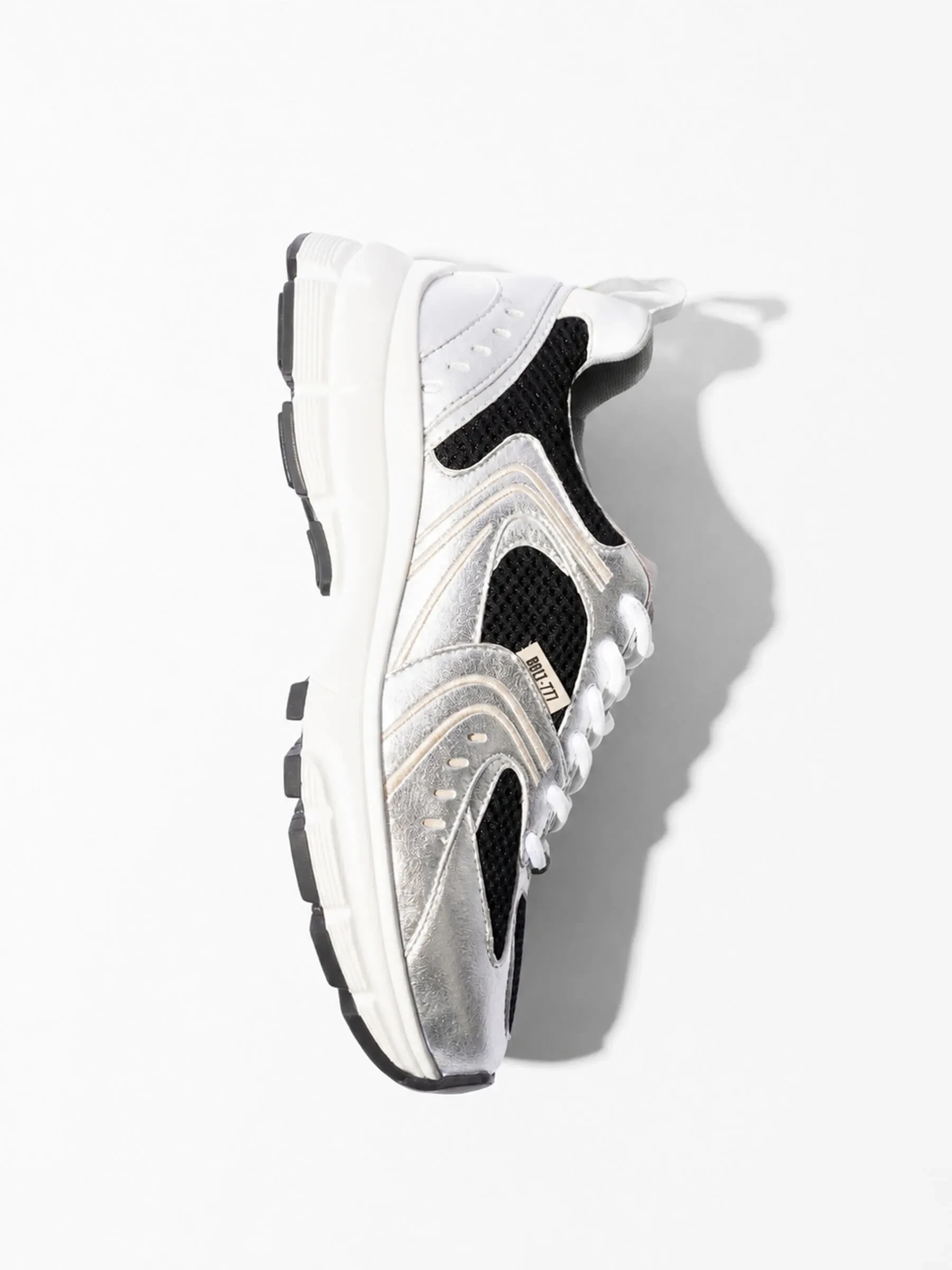 Runner Sneakers Dames Bolt Zwart Zilver 777