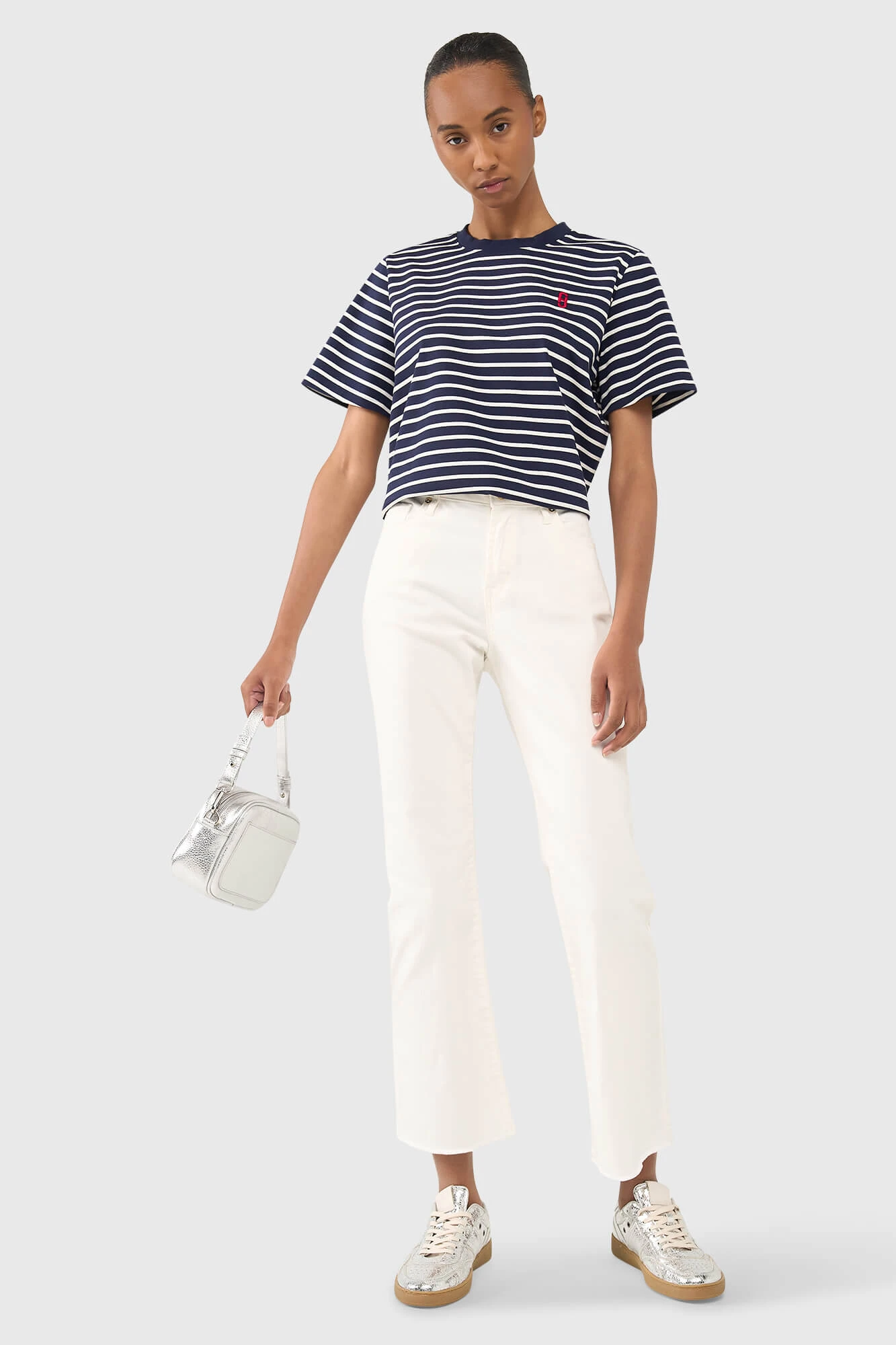 Rock Shirt Gestreept Donker Blauw