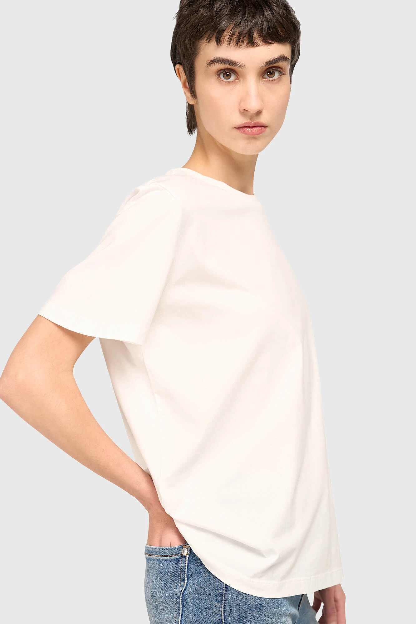 Wit Dames Shirt Rock White