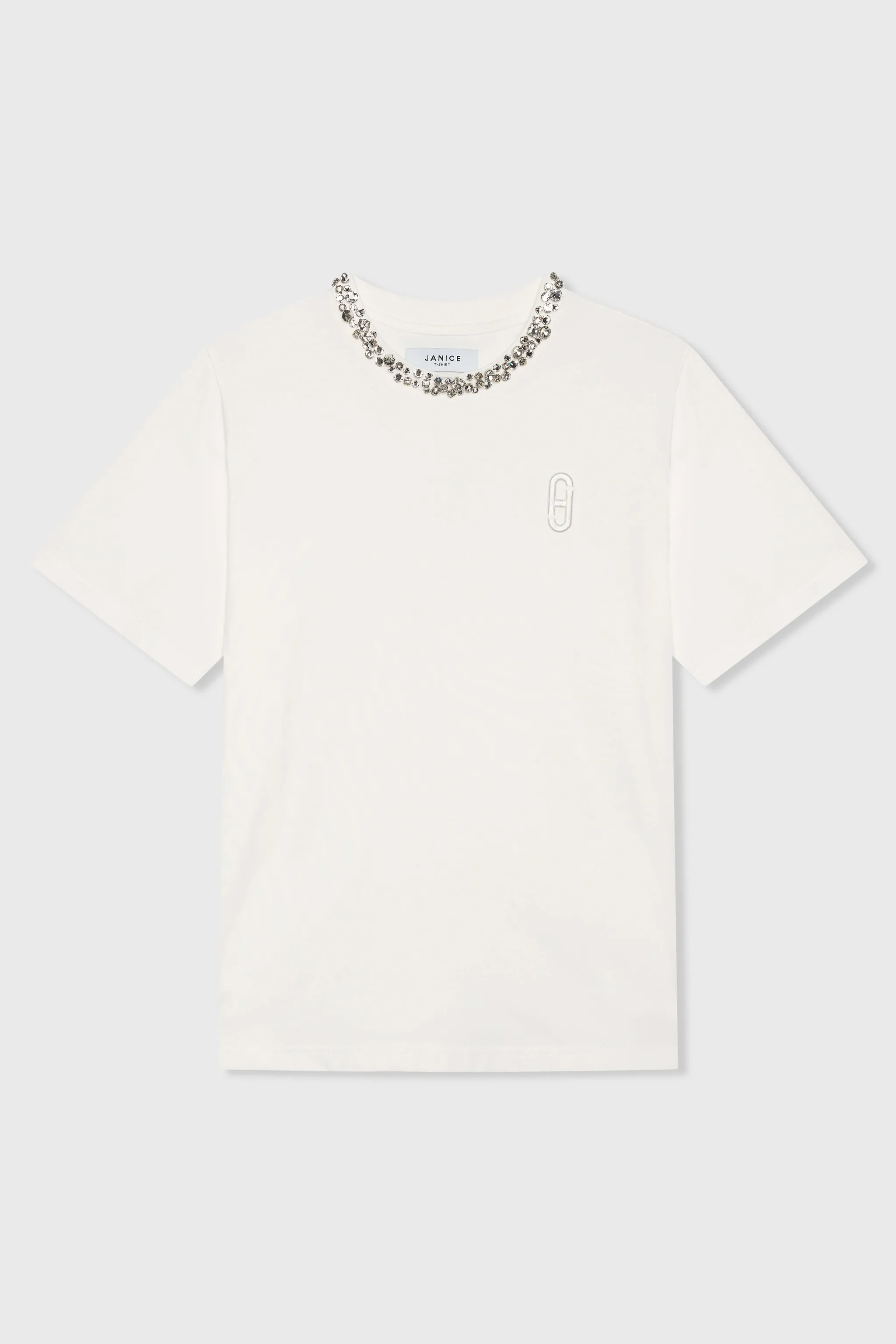 Shirt Dames Steentjes Rock Wit