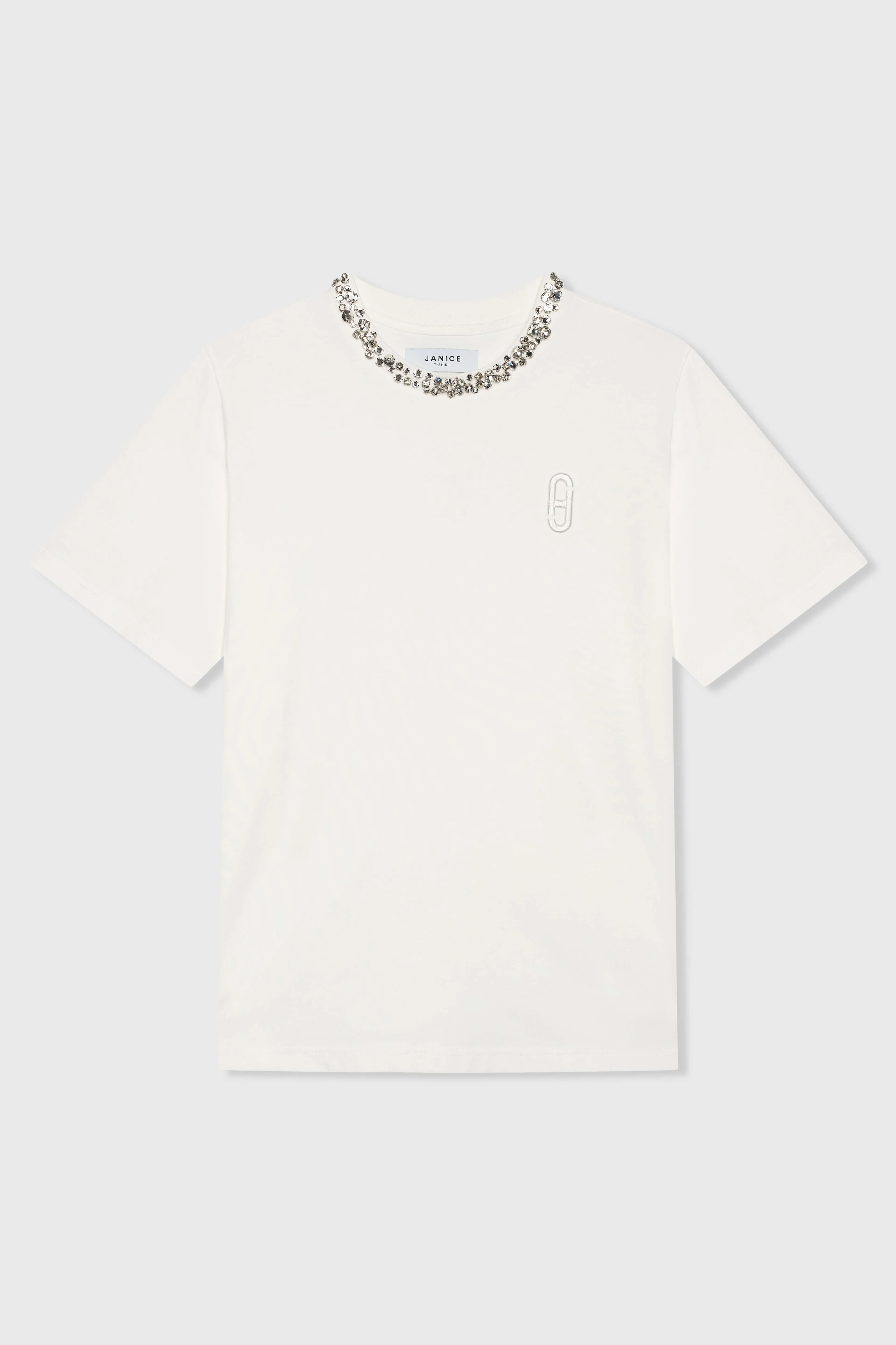 Shirt Dames Steentjes Rock Wit