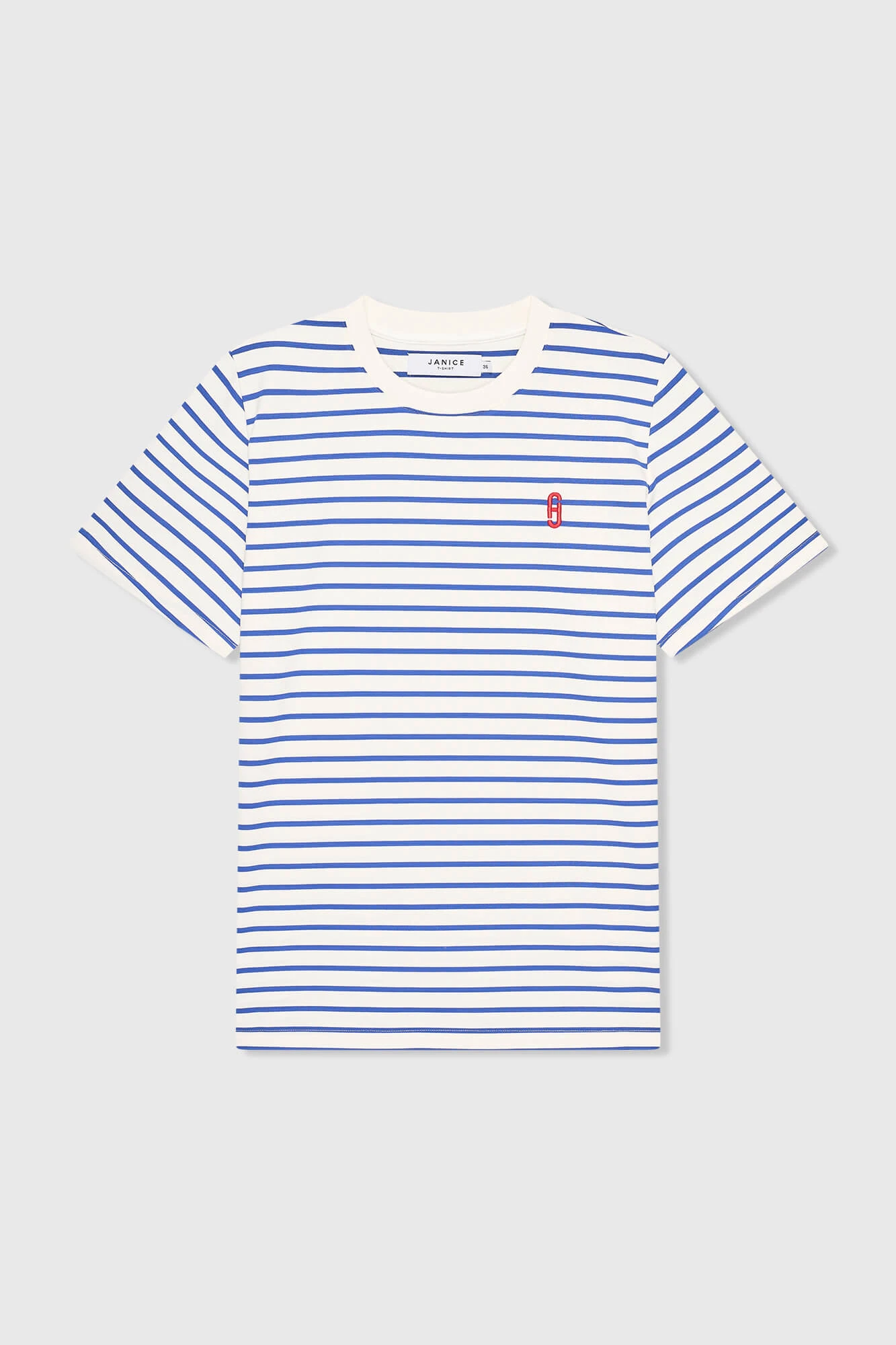 Rock Shirt Gestreept Licht Blauw
