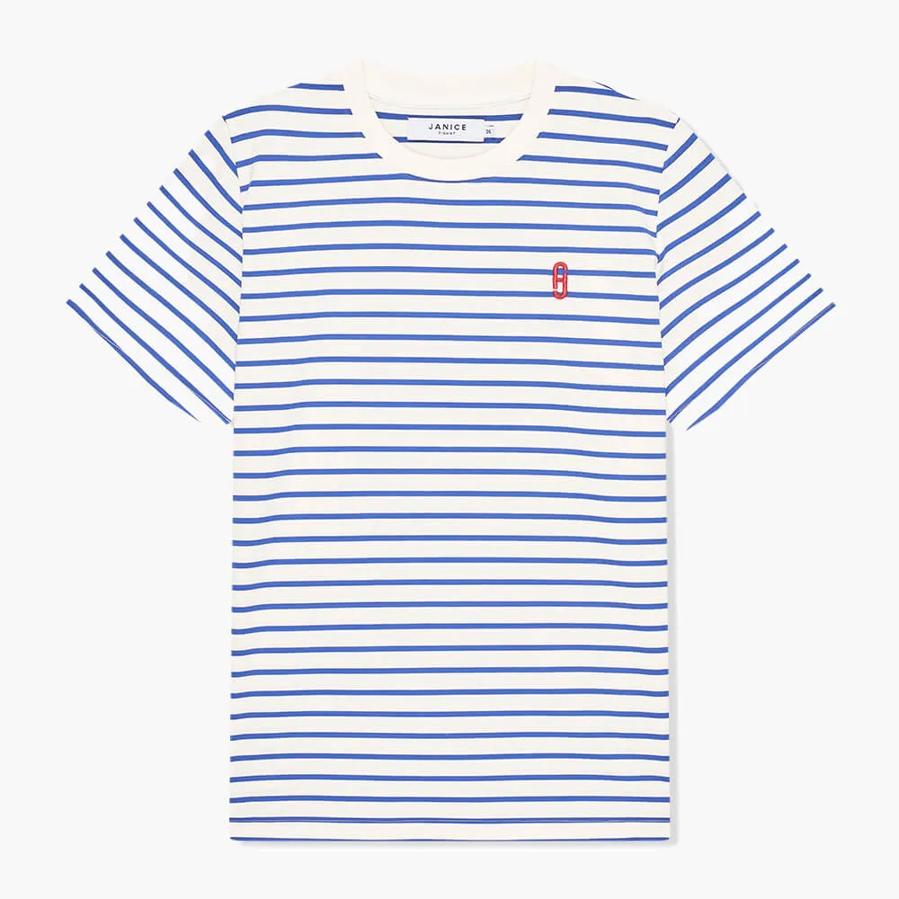 Rock Shirt Gestreept Licht Blauw