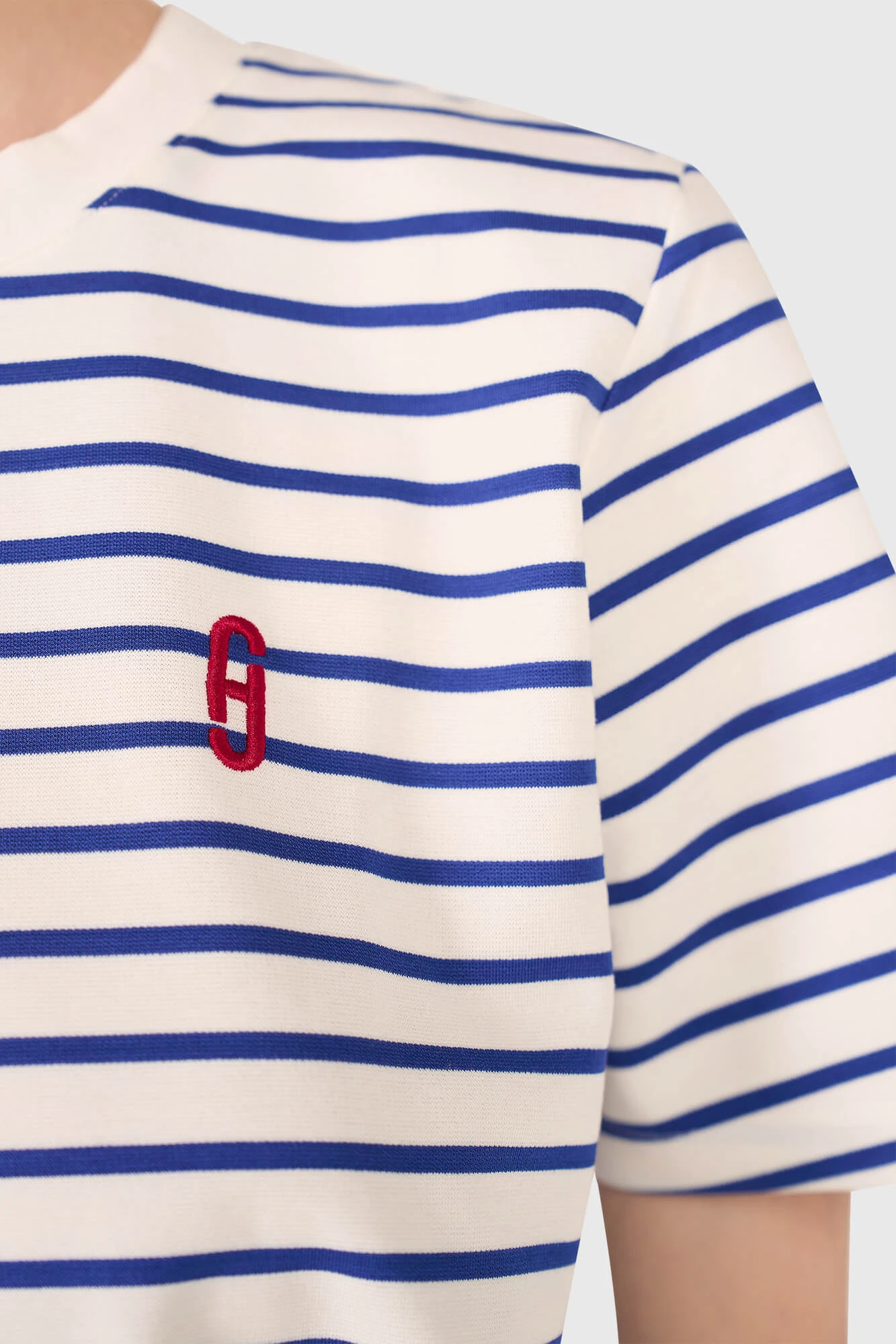 Rock Shirt Gestreept Licht Blauw