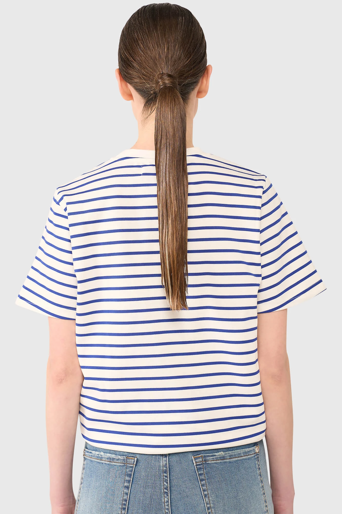 Rock Shirt Gestreept Licht Blauw