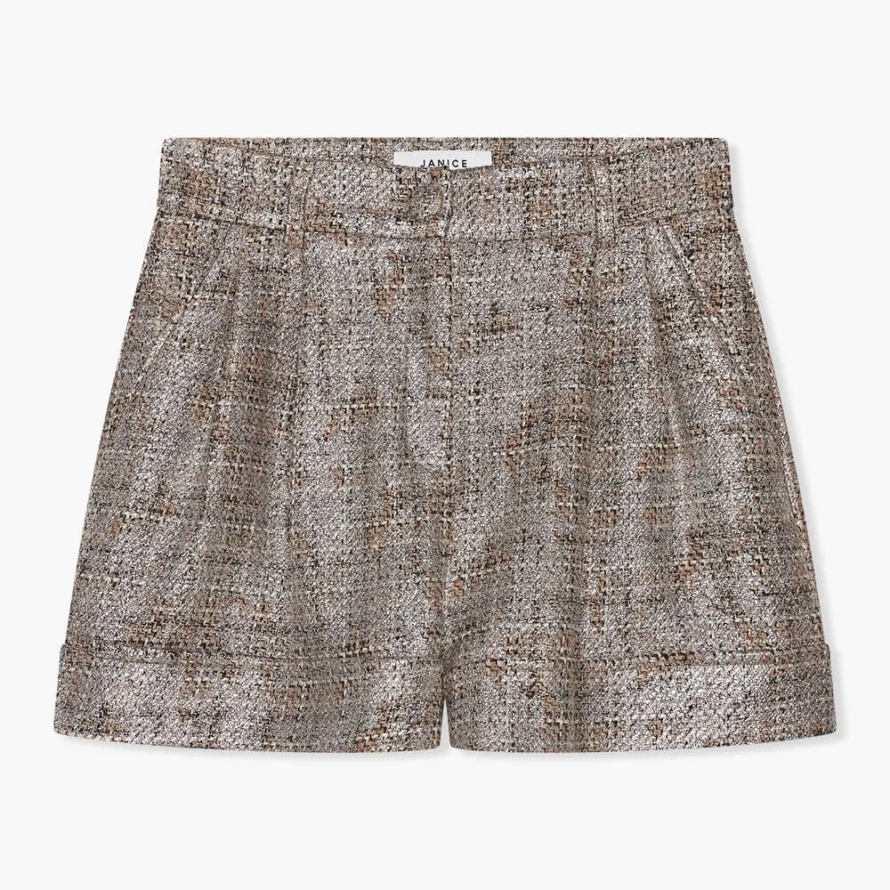 Shortje Dames Arthur Bruin Zilver Metallic