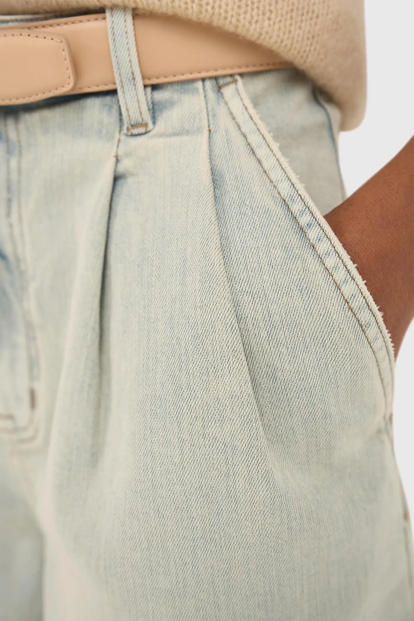 Women's Denim Shorts, Dime Blue 004
