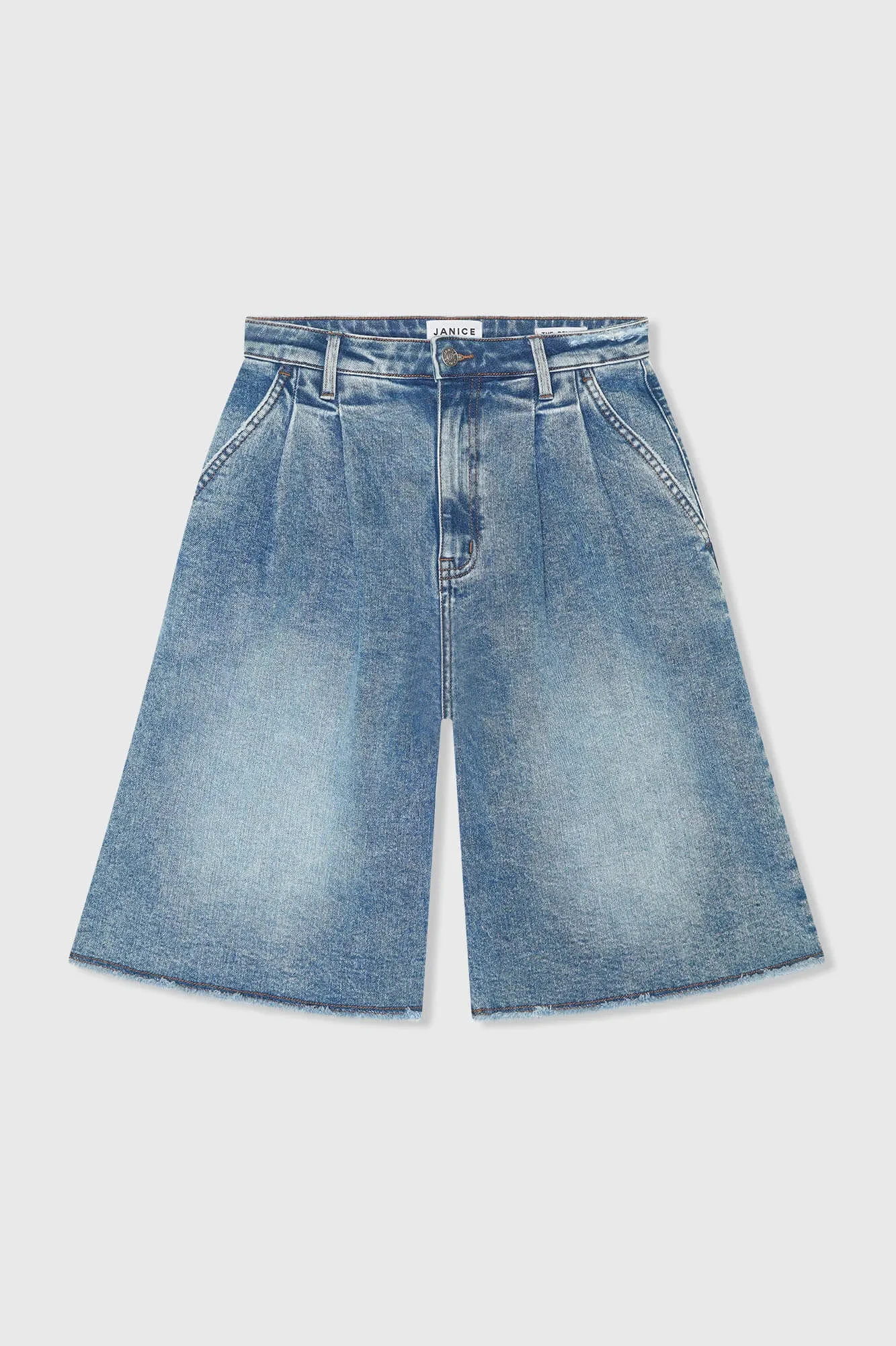 Women's Denim Shorts, Dime Blue, Size 379