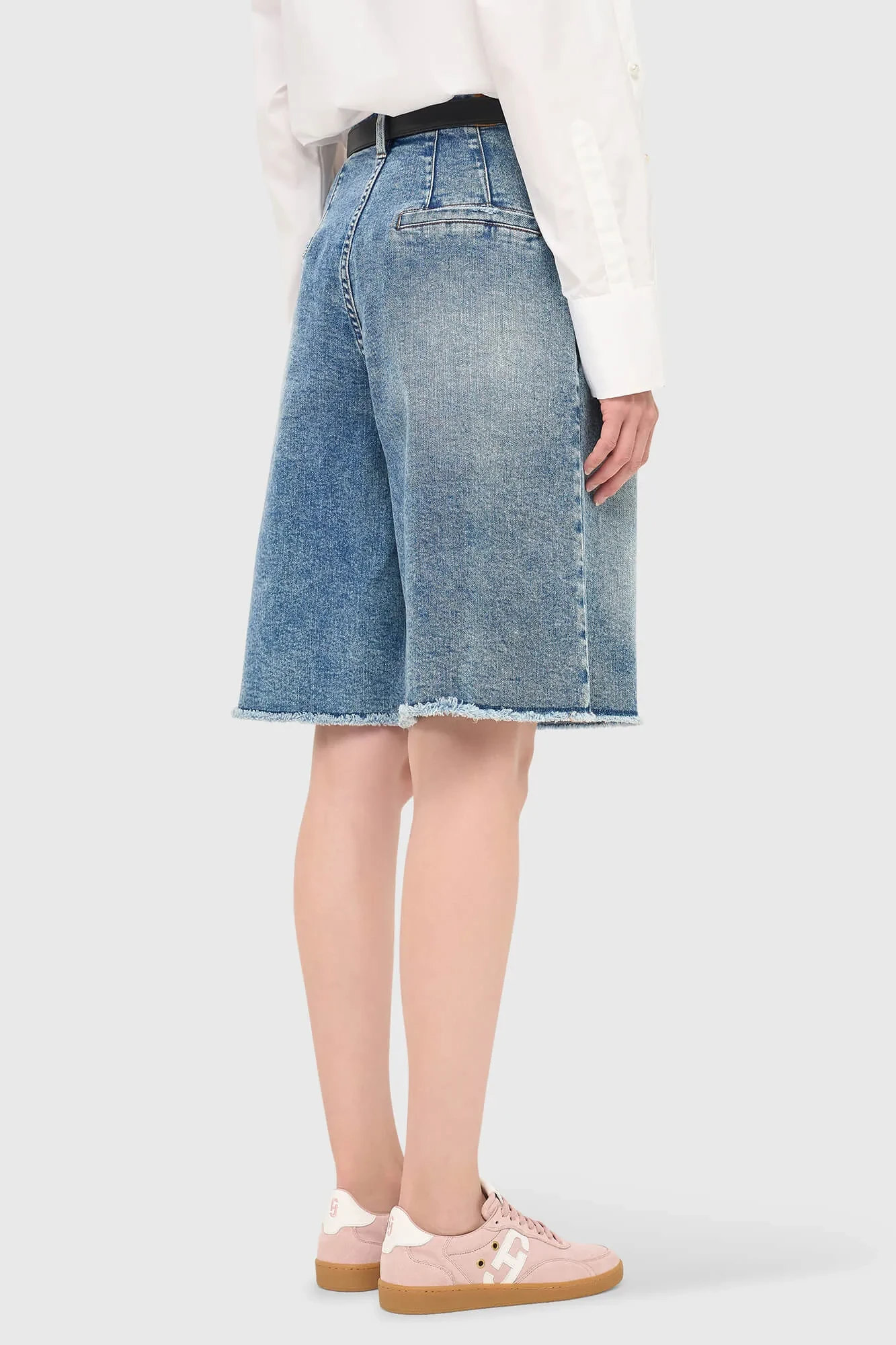 Women's Denim Shorts, Dime Blue, Size 379