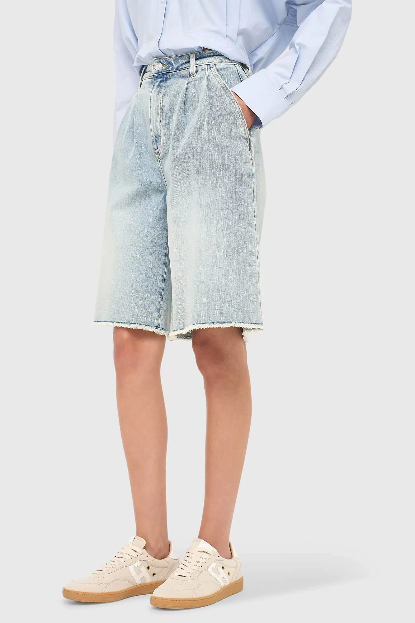Damen-Jeansshorts, Dime-Blau, Größe 565