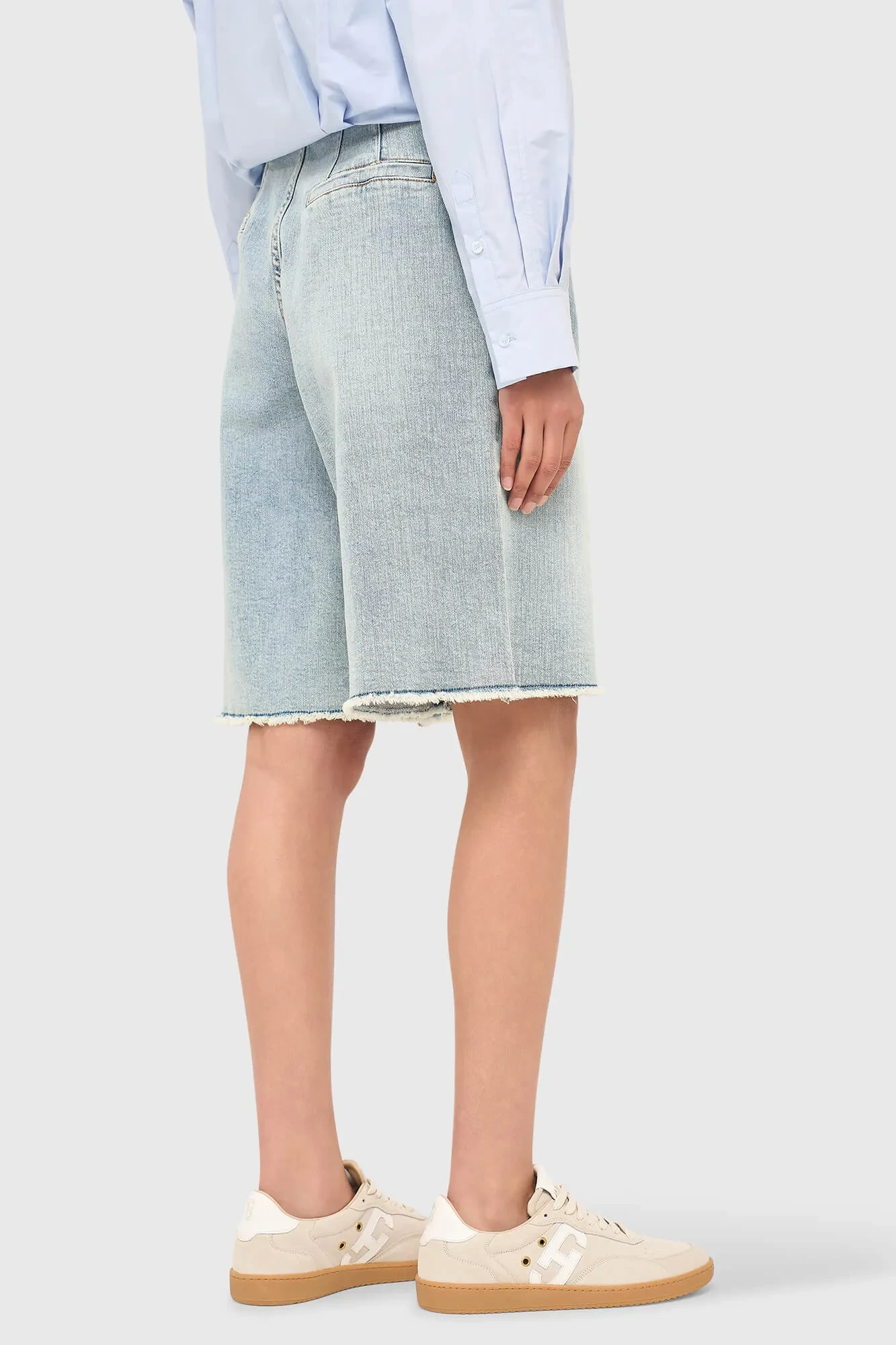Damen-Jeansshorts, Dime-Blau, Größe 565