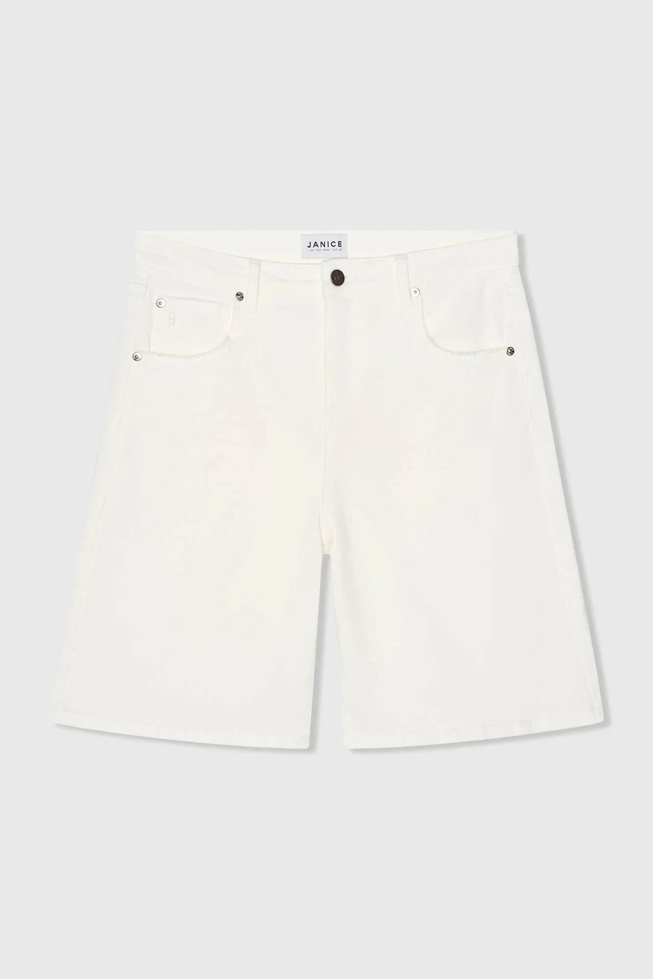 Damen-Jeansshorts aus Stretch-Denim, Bo White 183