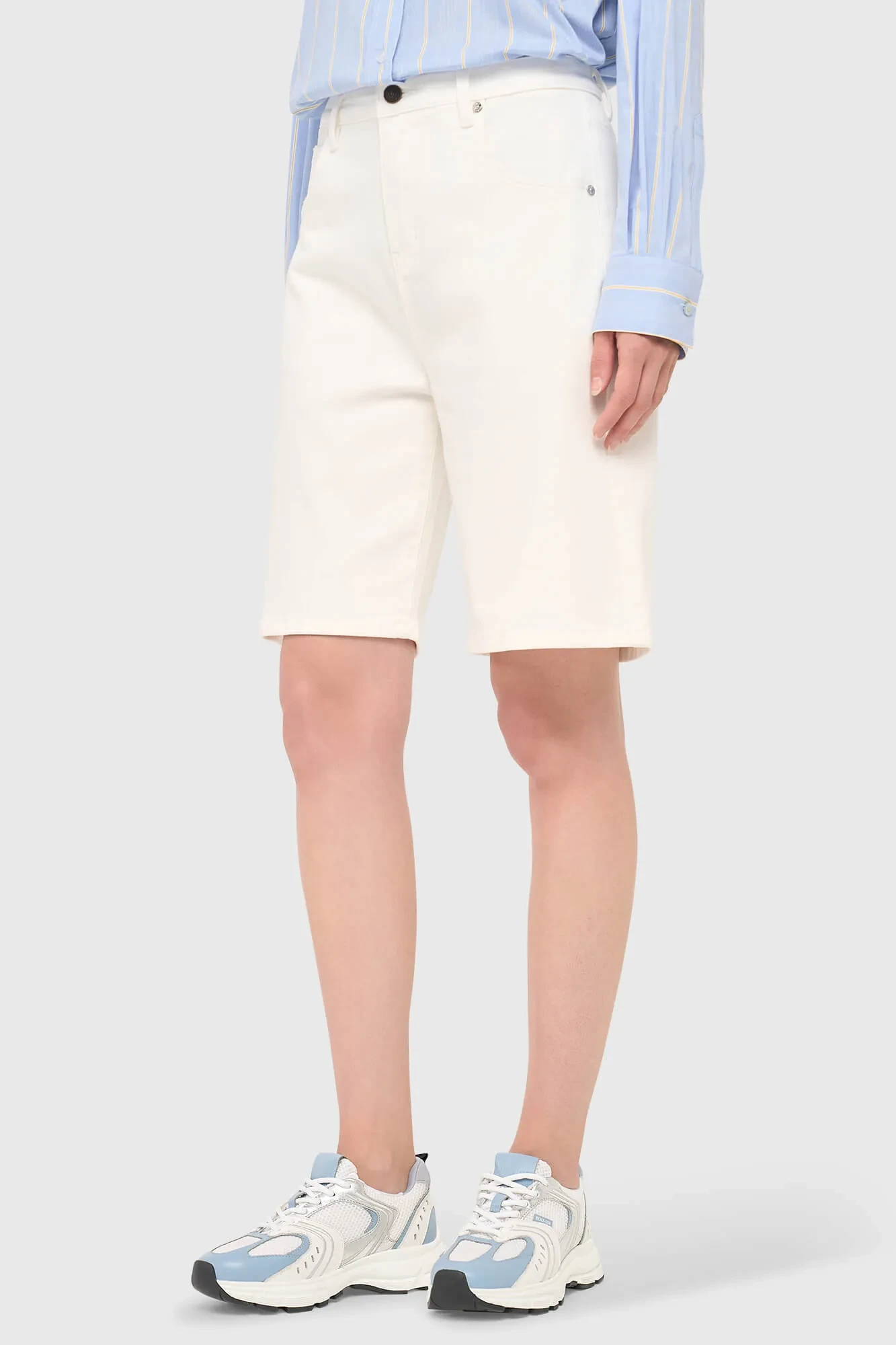 Damen-Jeansshorts aus Stretch-Denim, Bo White 183