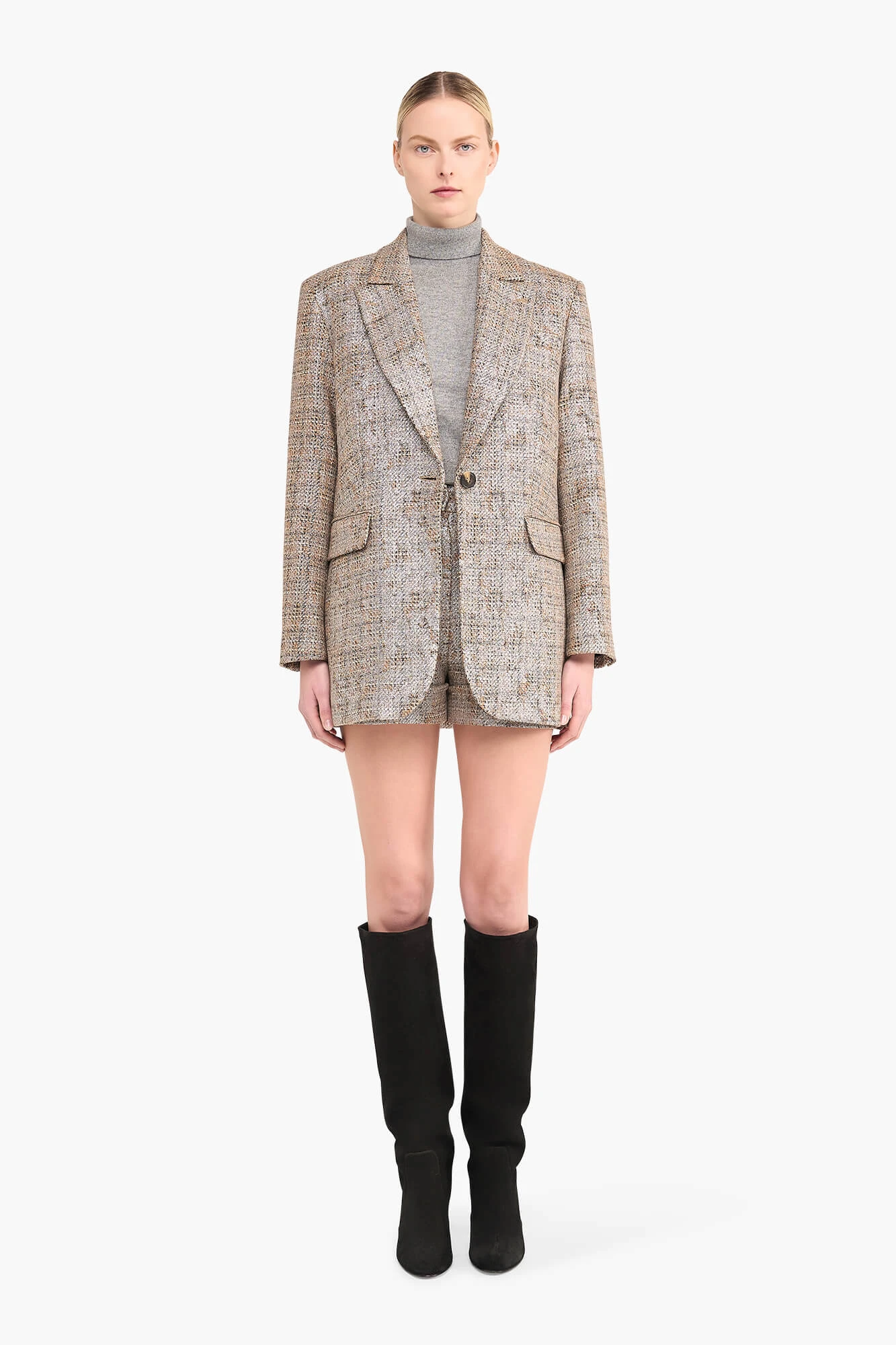 Shortje Dames Arthur Bruin Zilver Metallic