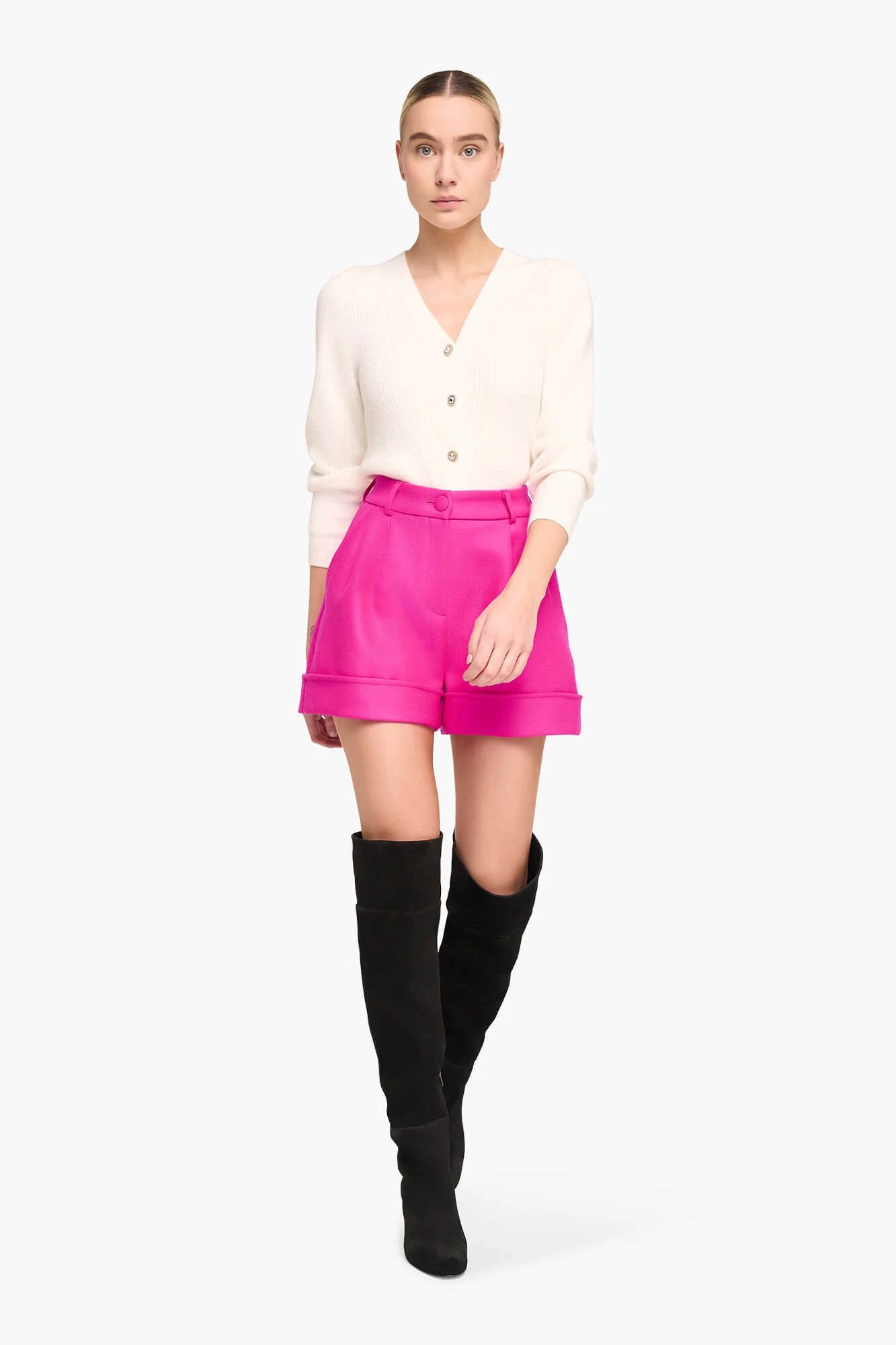 Shortje Dames Wol Gekookt Arthur Pink