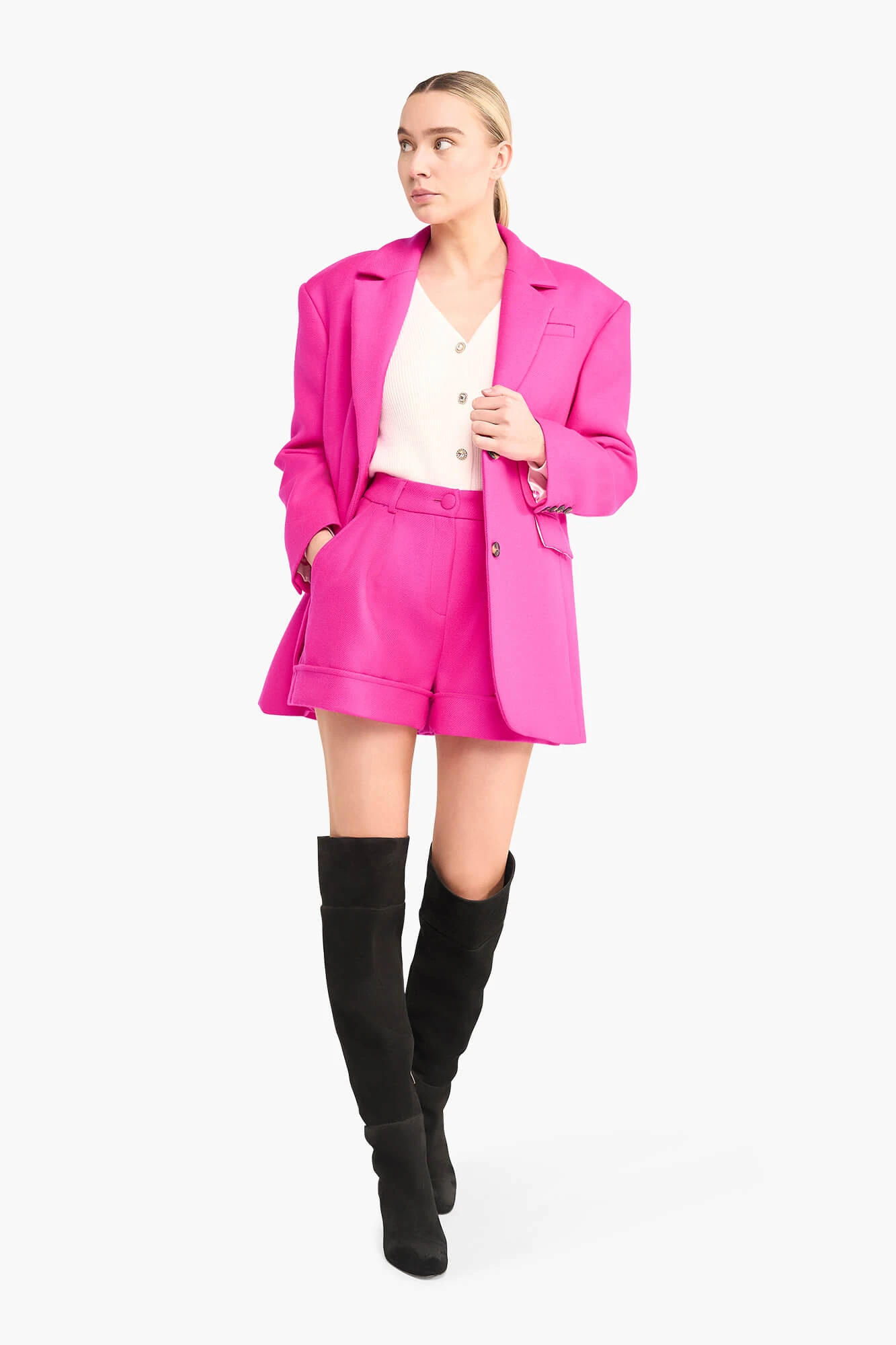 Shortje Dames Wol Gekookt Arthur Pink
