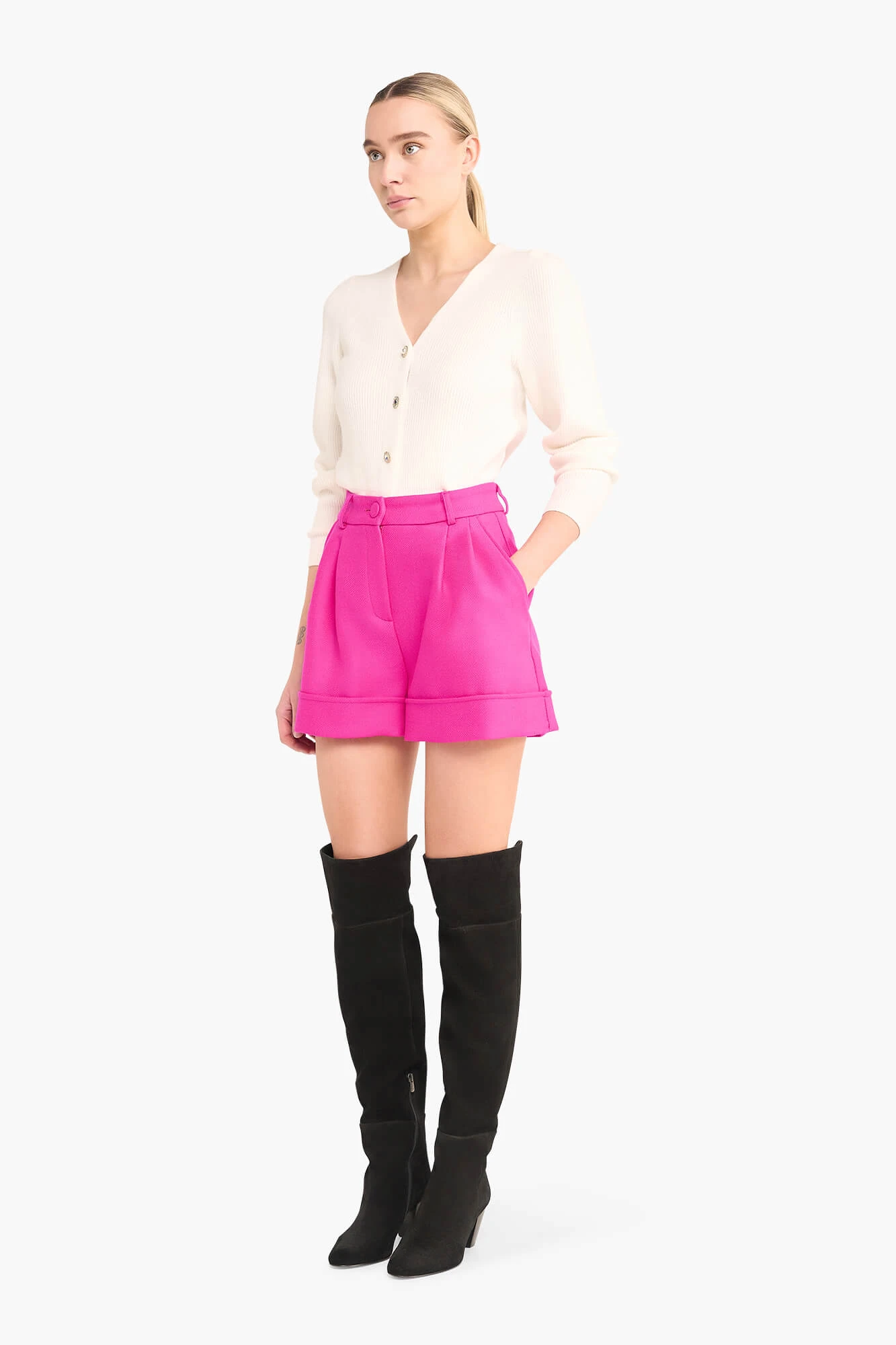Shortje Dames Wol Gekookt Arthur Pink