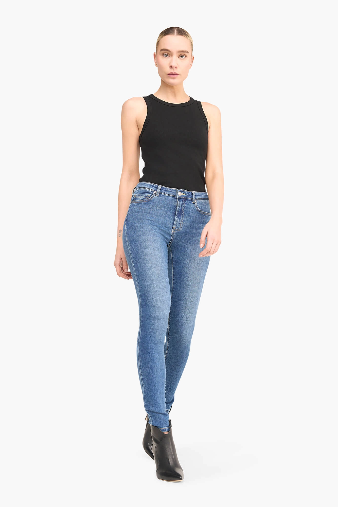 Skinny jeans dames blauw rocket janice
