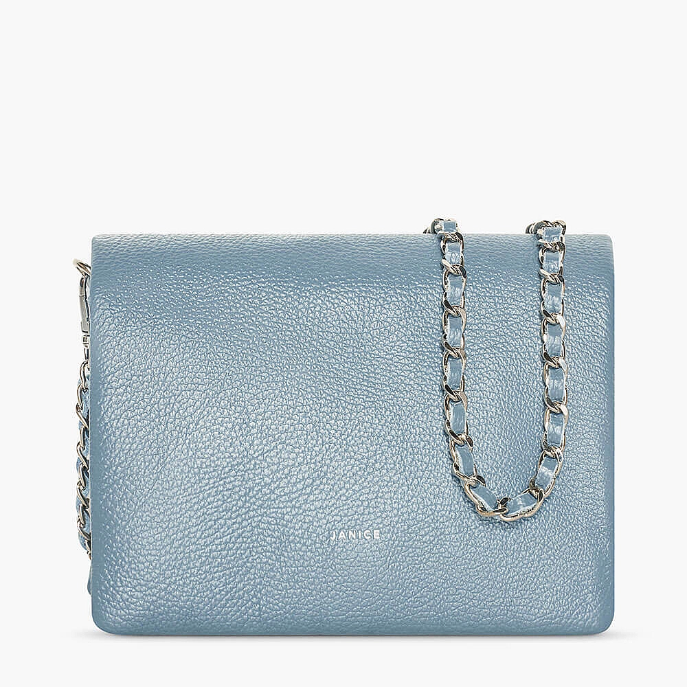 Leren Blauwe Dames Crossbody Skylar