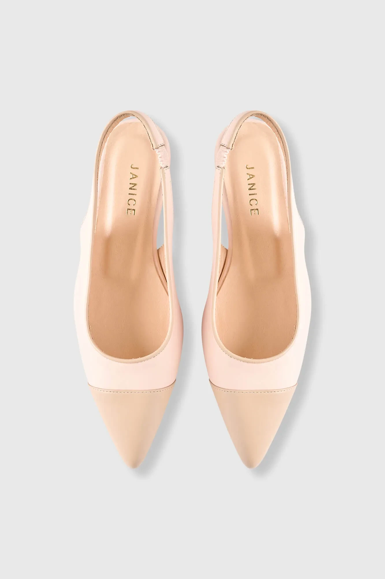 Women's Leather Slingback Shoe, Alain Pink