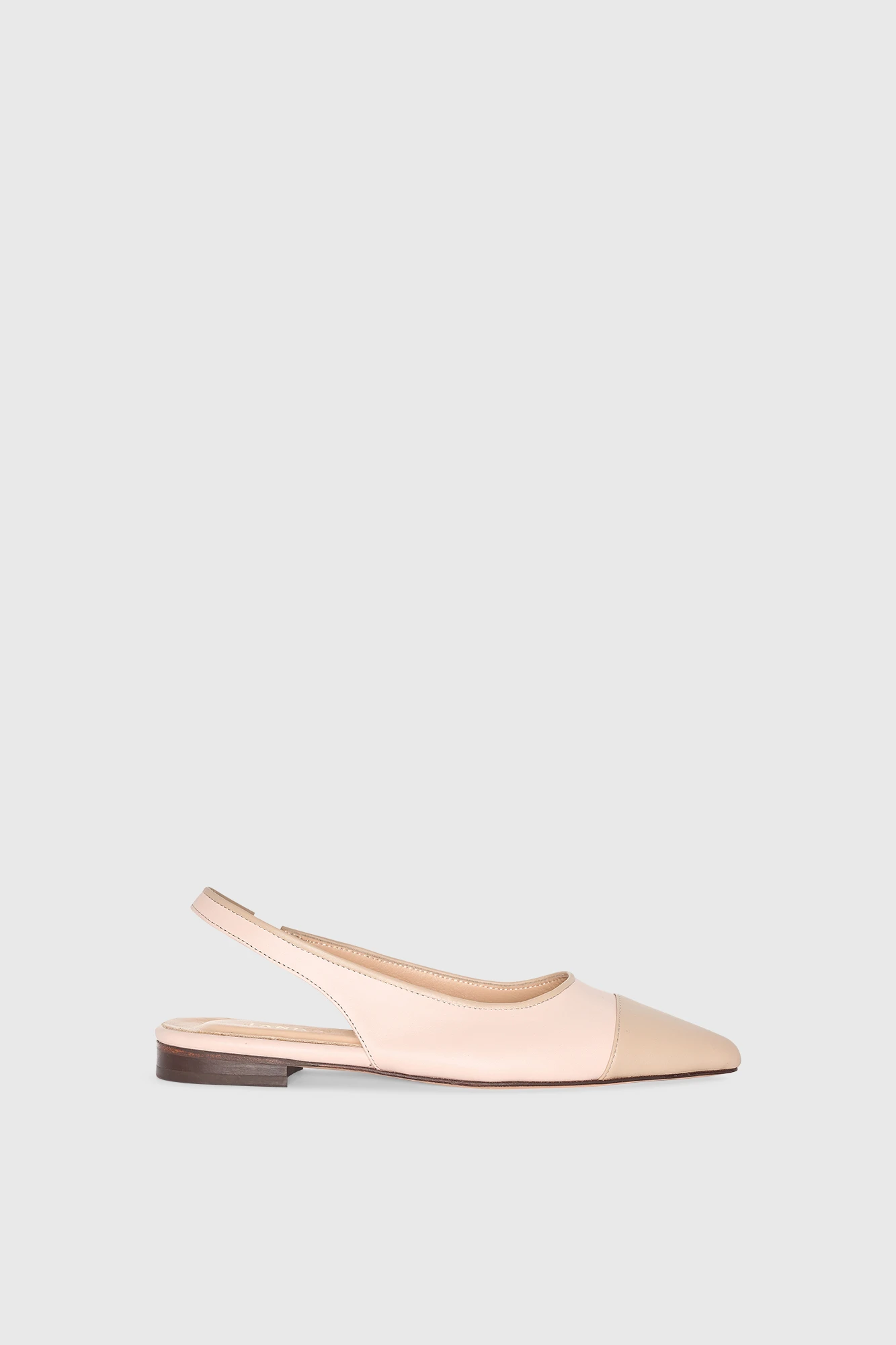 Slingback-Damenschuh aus Leder, Alain, rosa