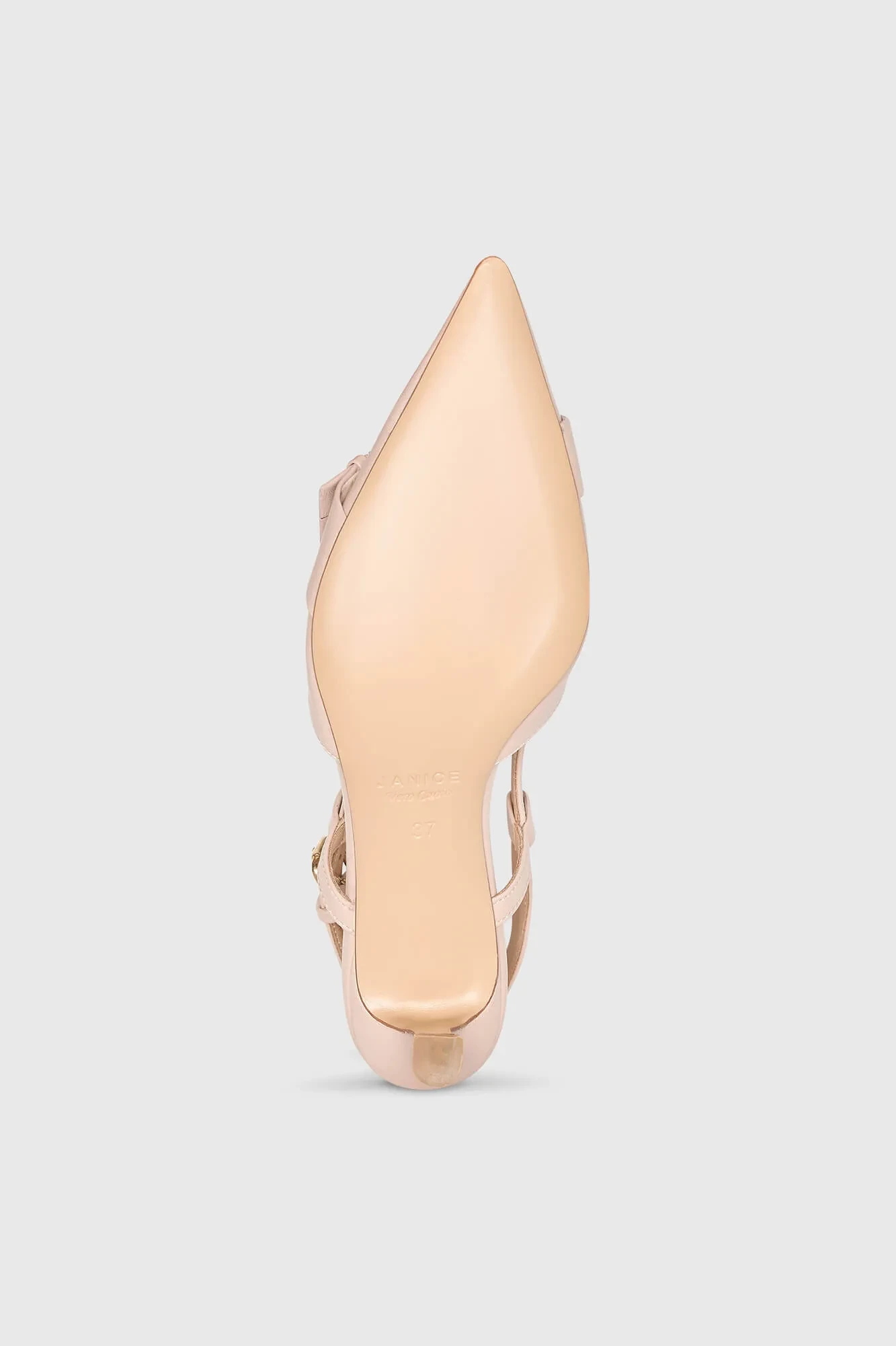 Slingbacks für Damen aus Leder mit Absatz, rosa, Elio