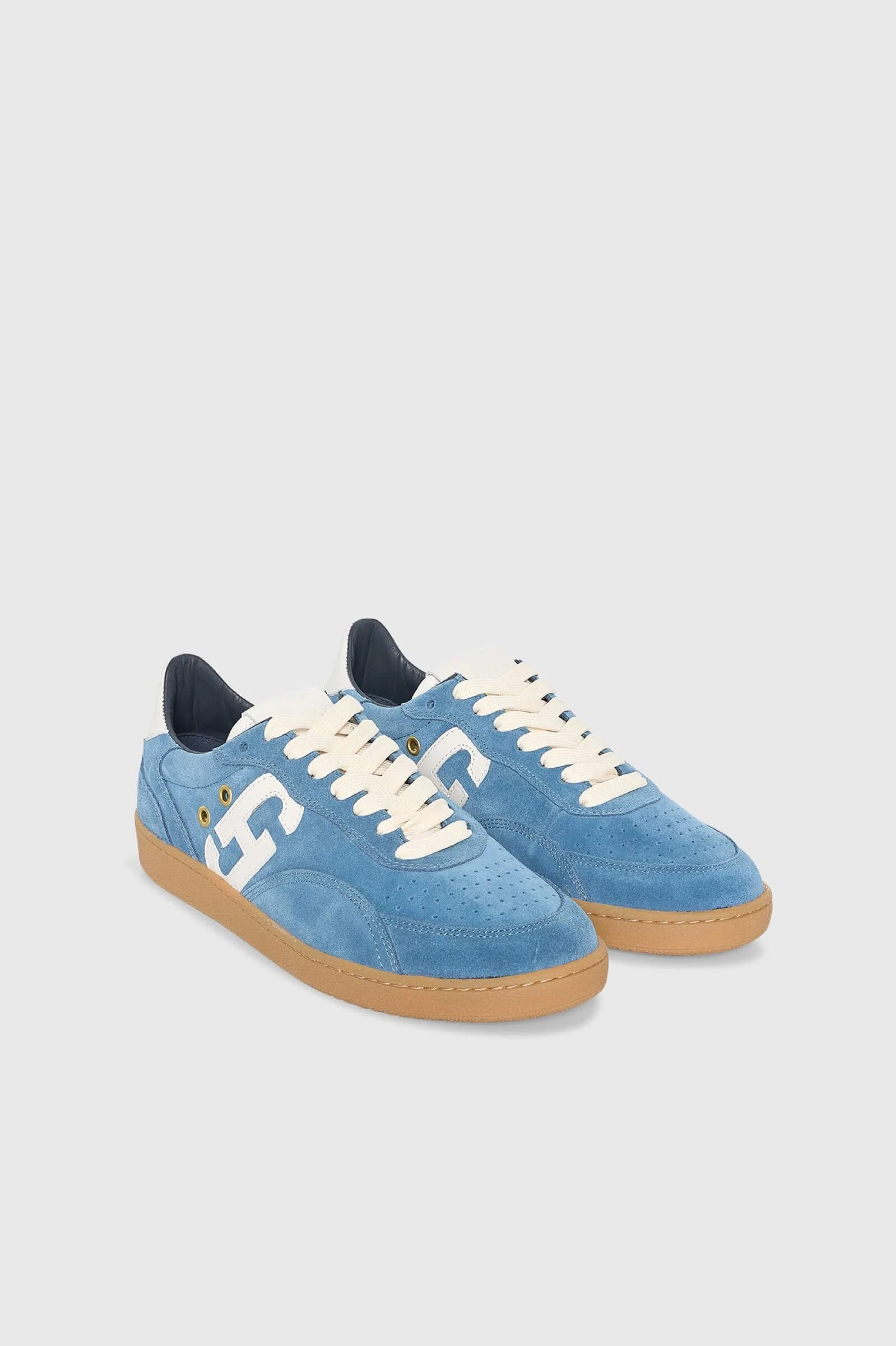 Stanley Blau Wildleder