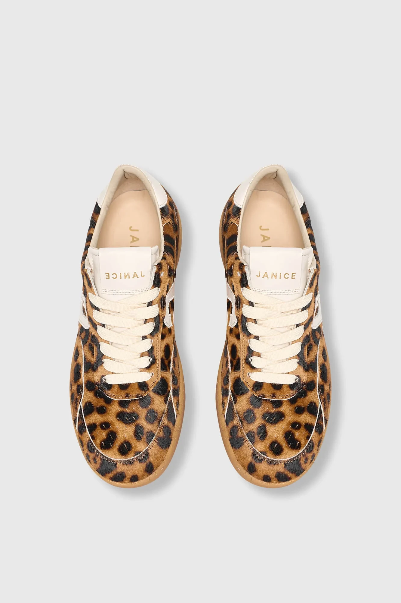 Damen-Handball-Sneaker im Vintage-Stil von Stanley mit Leopardenmuster