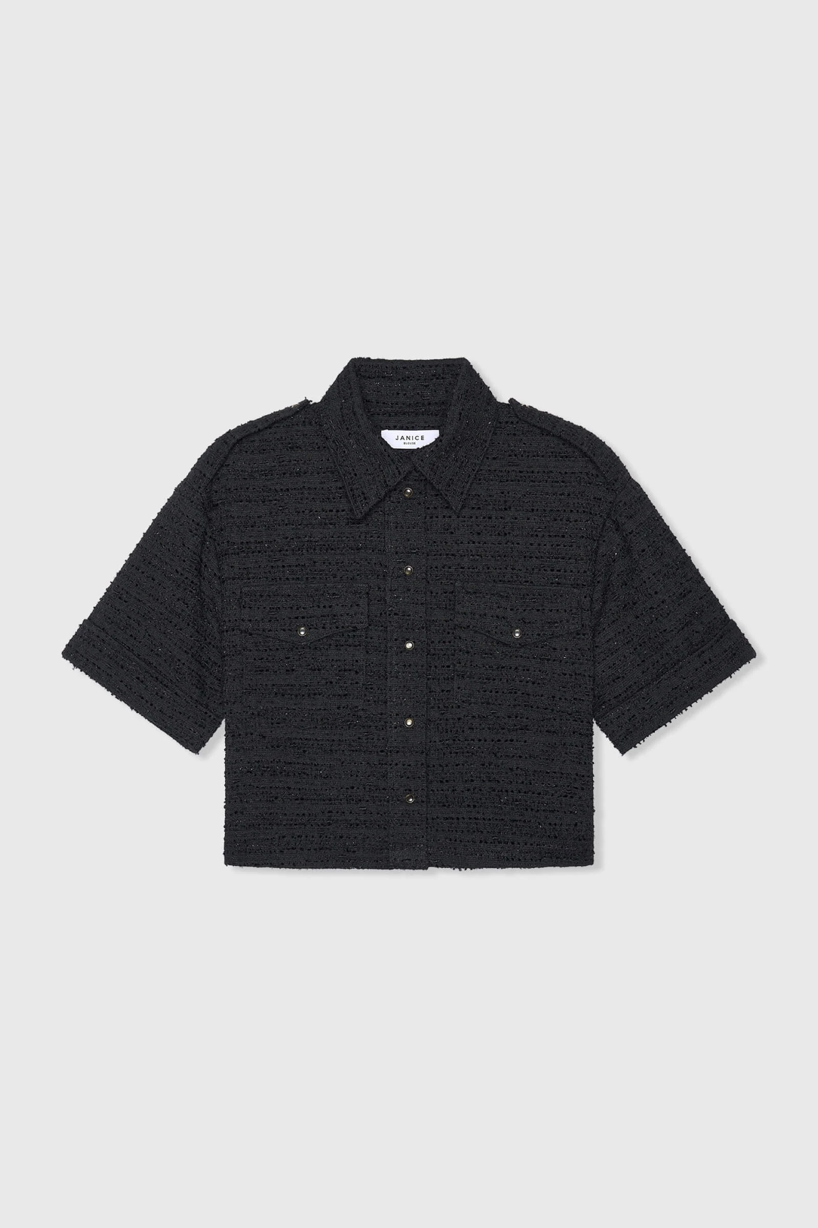 Spike Schwarz Tweed Lurex