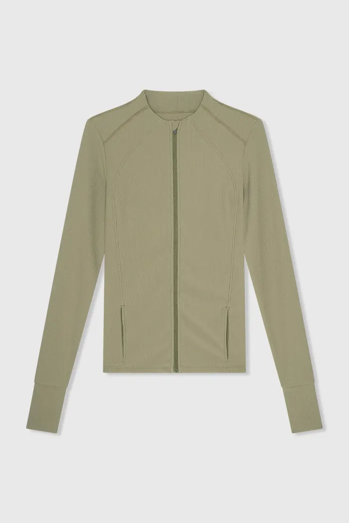 Texas Vest Groen Rib