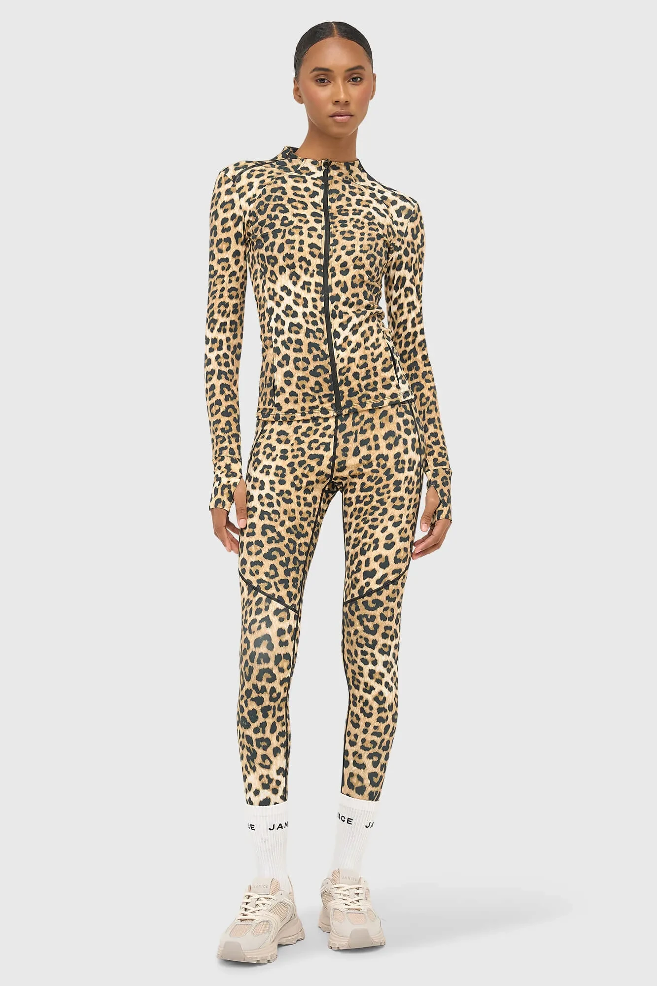 Sportjacke für Damen mit Leopardenmuster, Texas