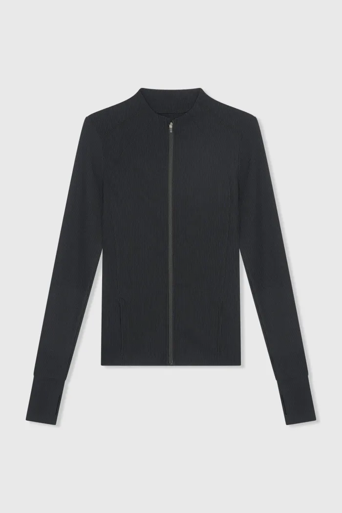 Texas Vest Zwart Rib