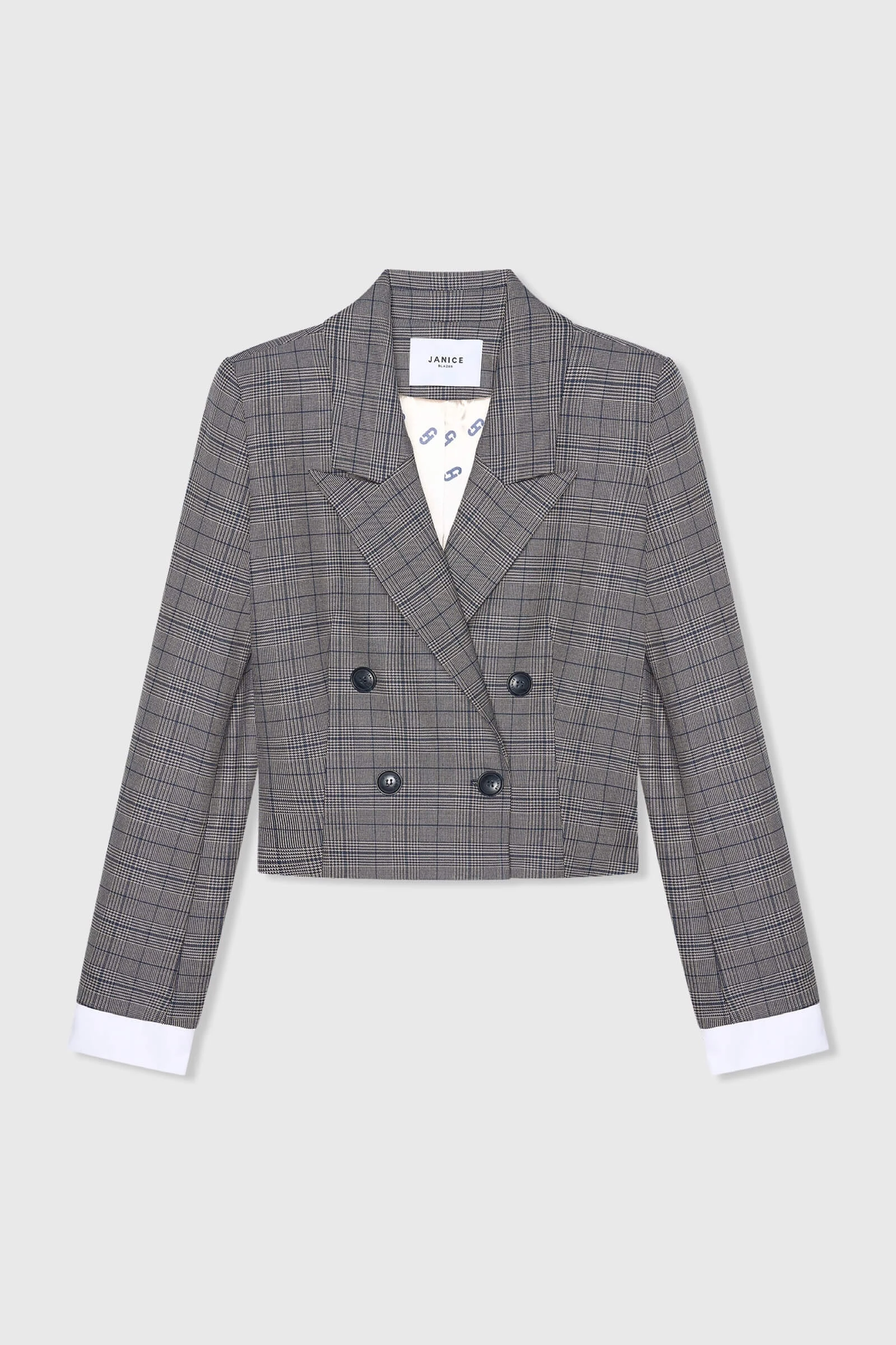 Stan Blauw Beige Ruit