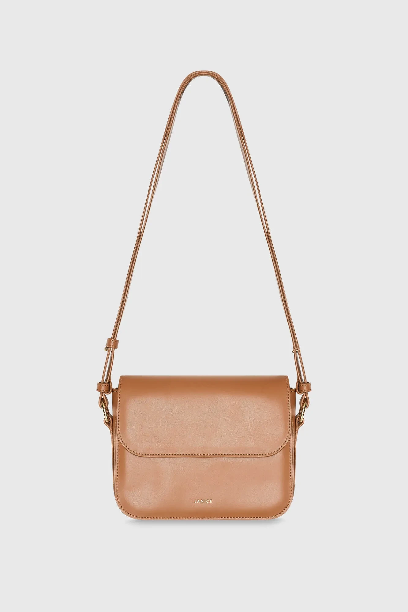 Lederhandtasche für Damen Elias Camel