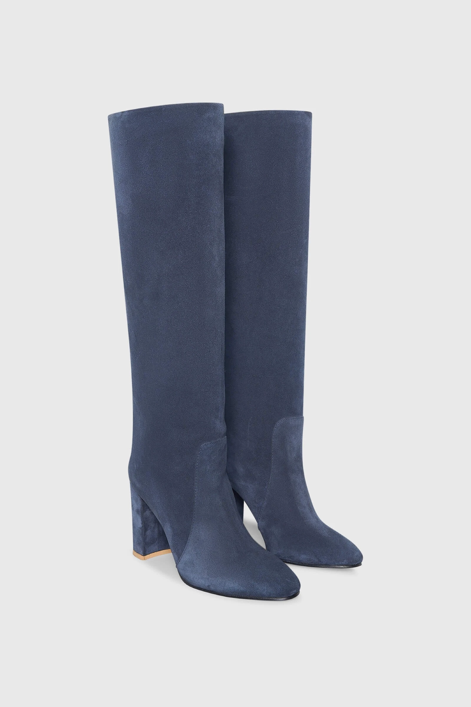 Roman Blau Wildleder