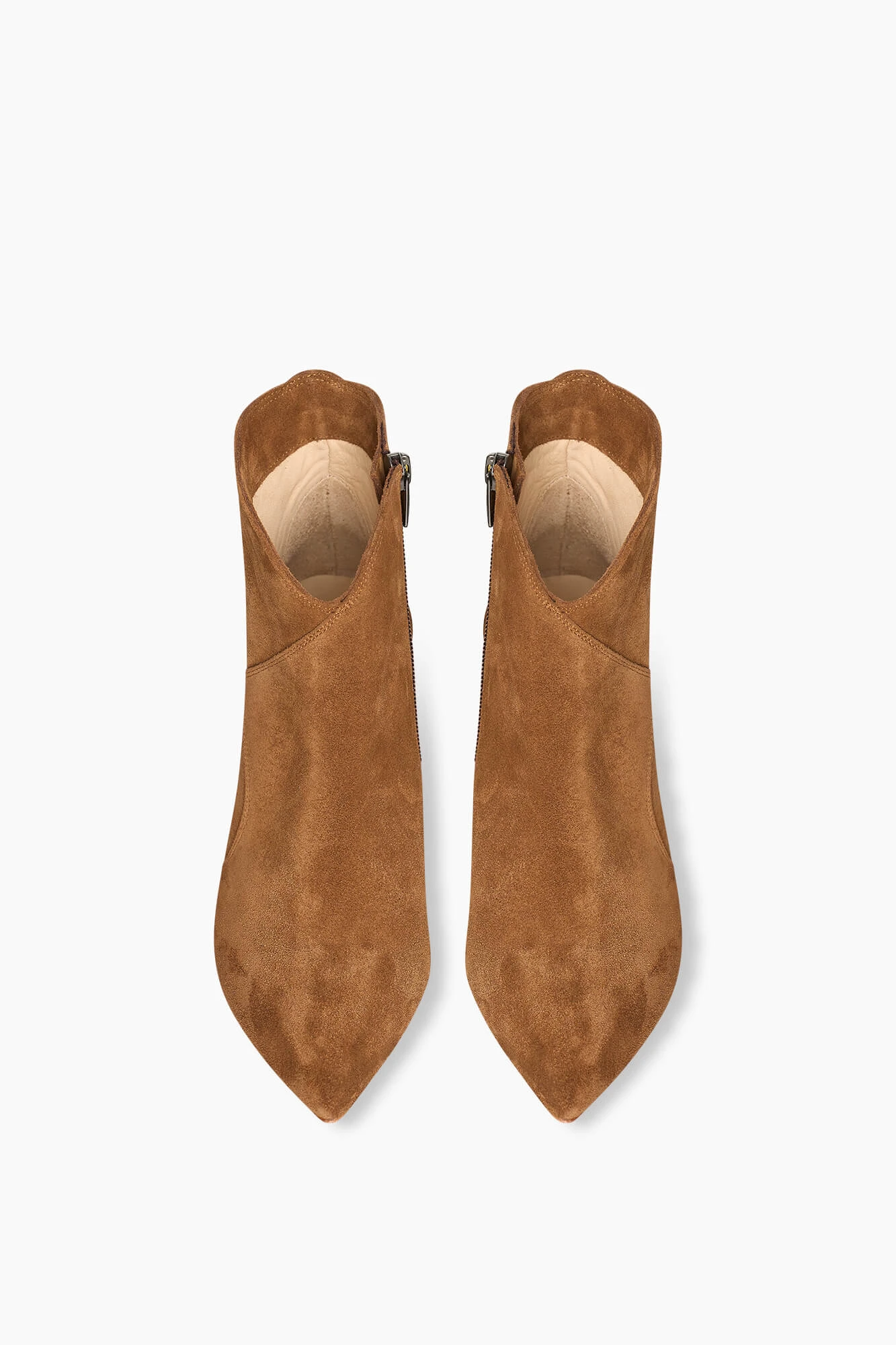 Women's Suede Stewart Cognac Stud Ankle Boots