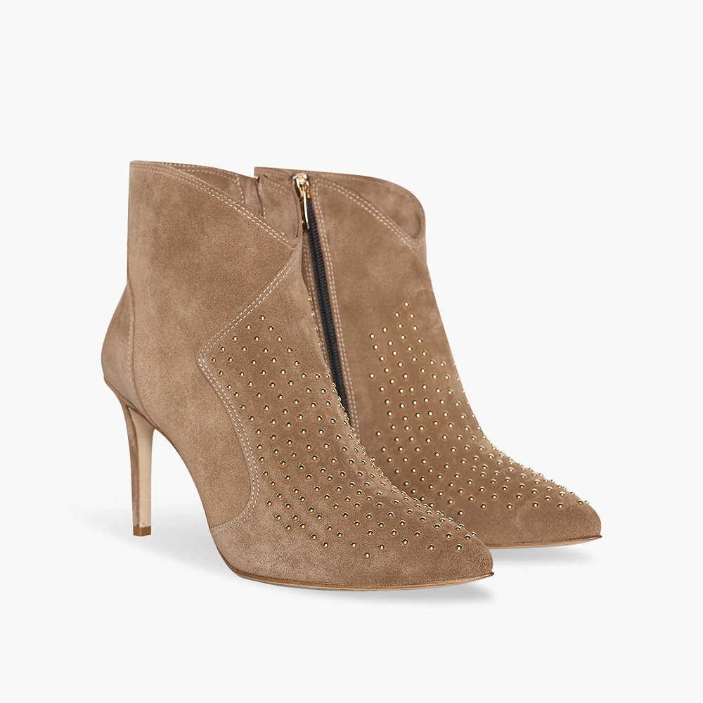 Laars Dames suede studs Stewart cognac