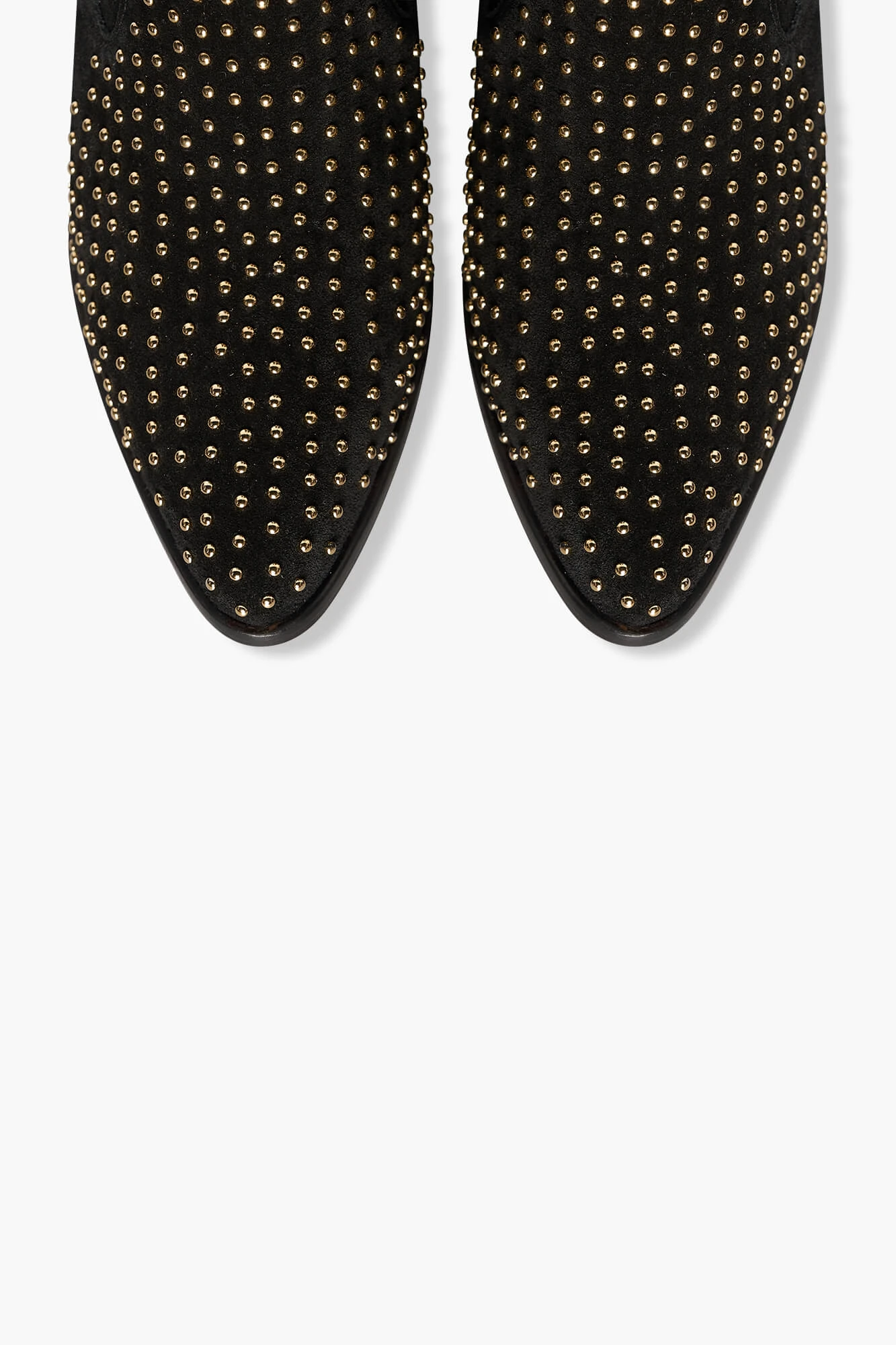 Enkellaars Western Dames Suede Colt Zwart Studs