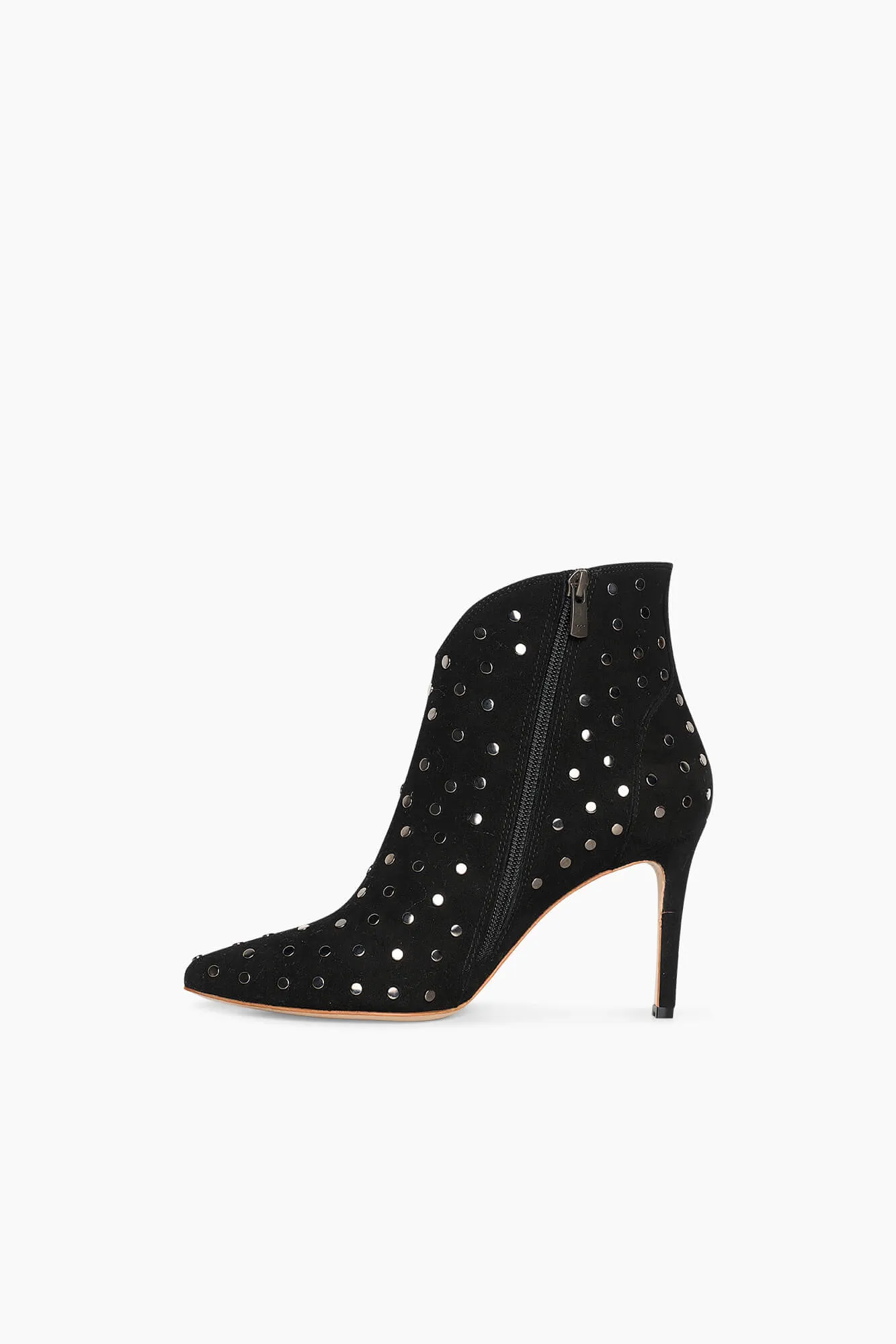 Laarsje Dames Suede Stewart Zwart Studs