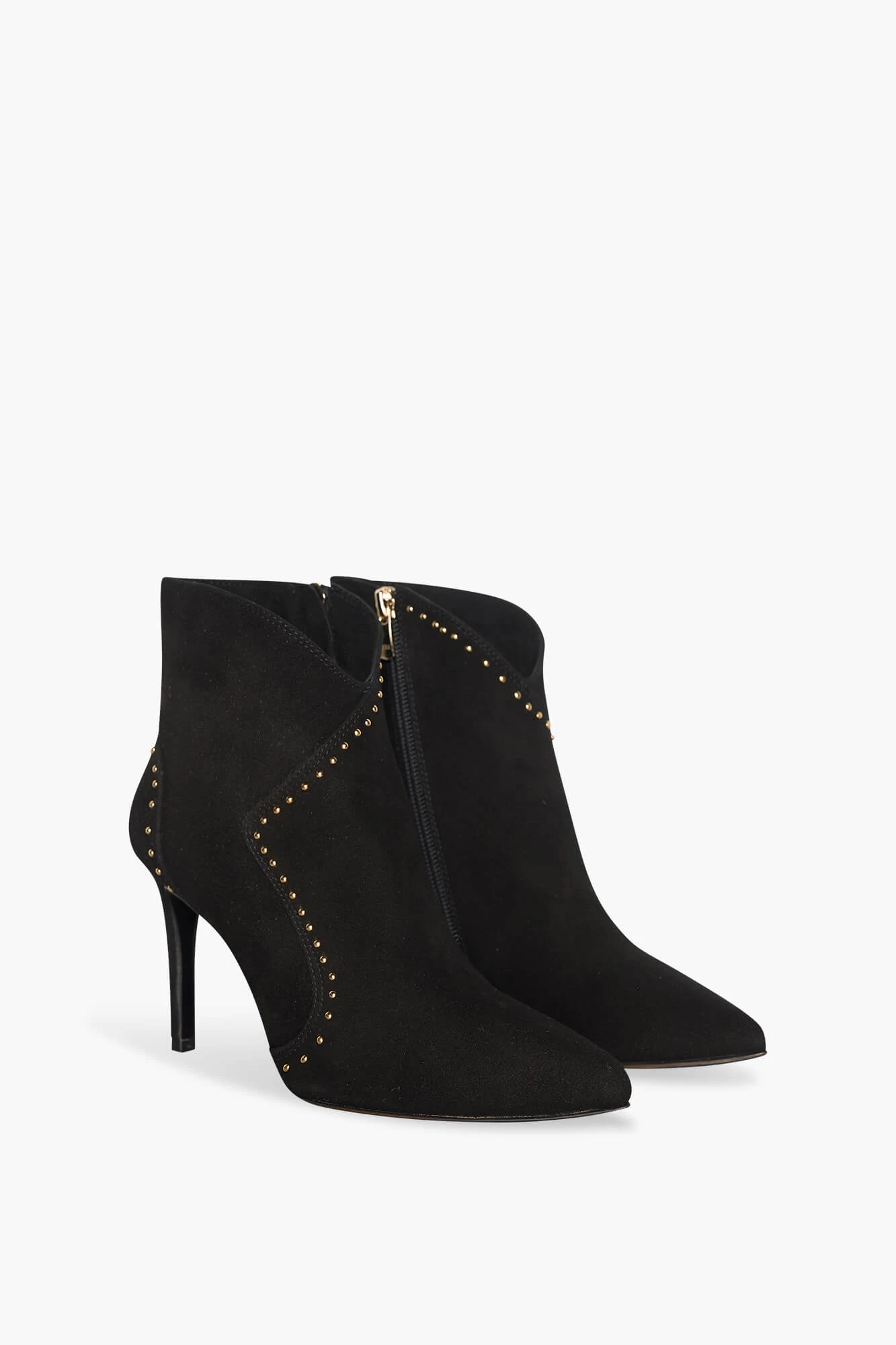 Women's Suede Stewart Boots with Black Studs